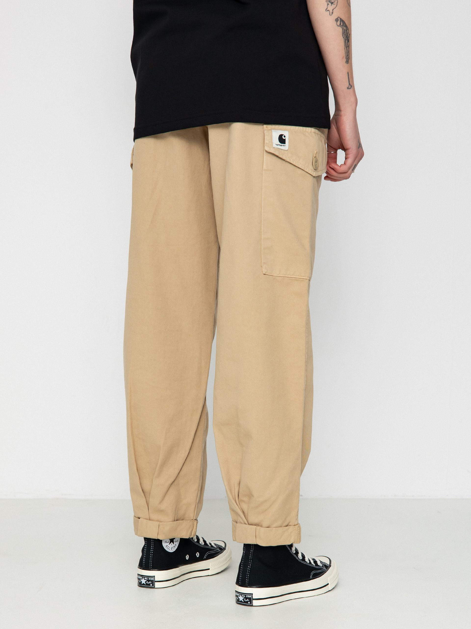 Nohavice Carhartt WIP Collins Wmn (sable)