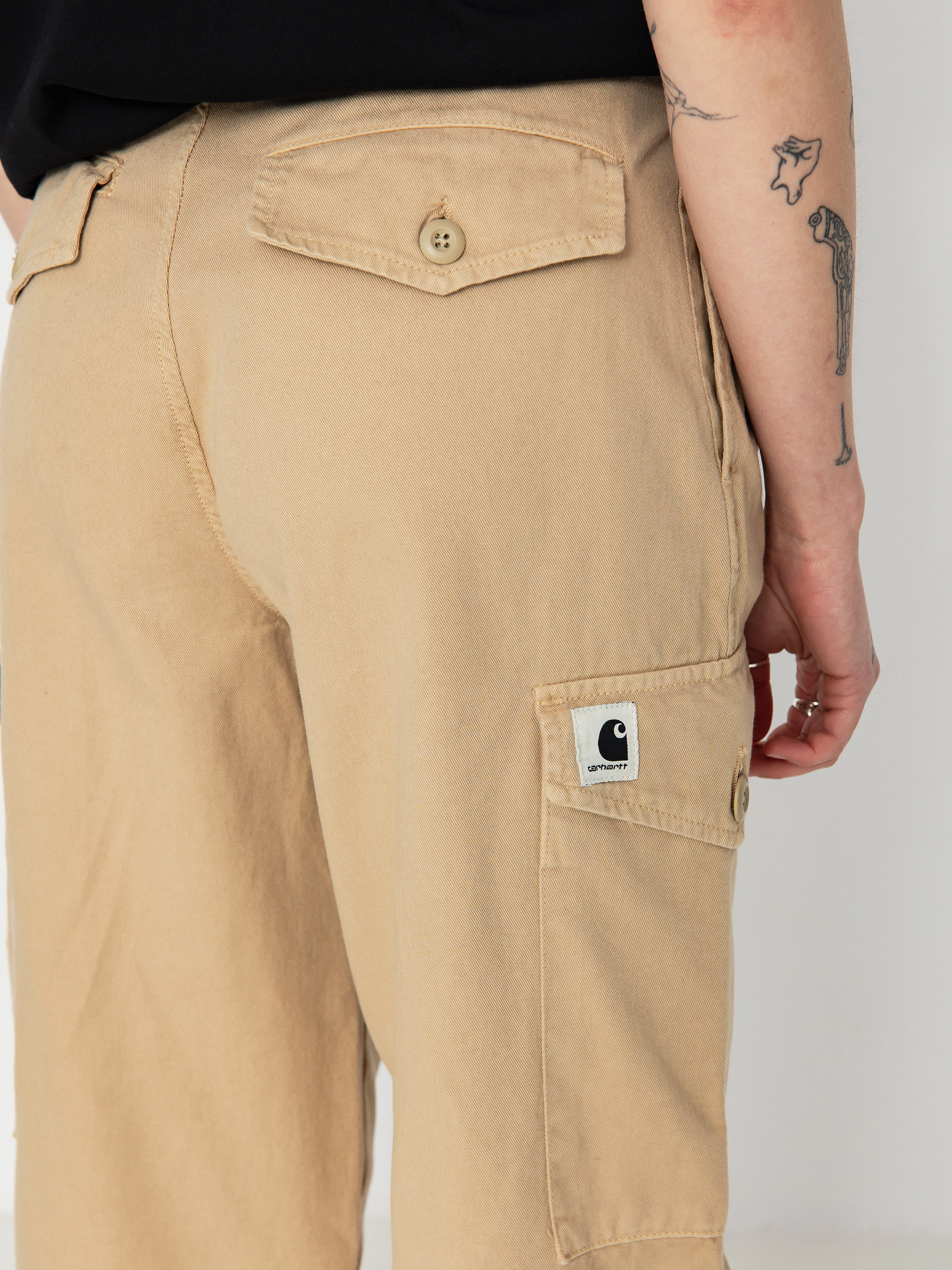 Nohavice Carhartt WIP Collins Wmn (sable)