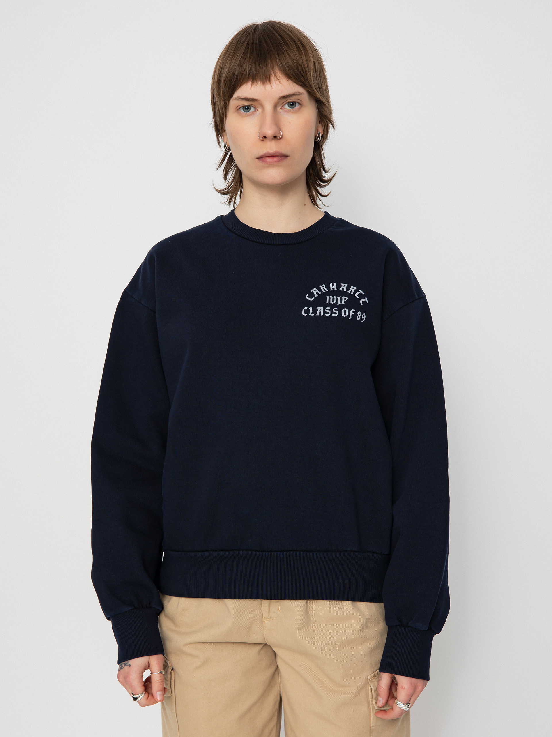 Mikina Carhartt WIP Class of 89 Wmn (dark navy/white)