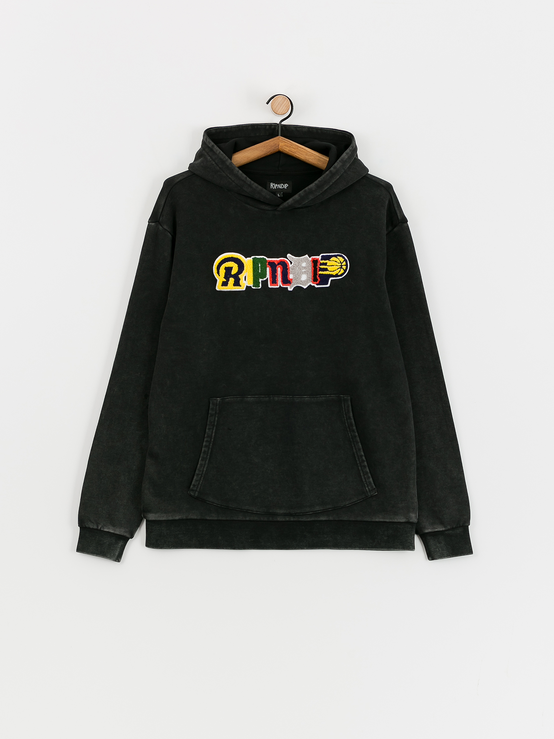 Mikina s kapucňou RipNDip Fan Fave HD (black wash)