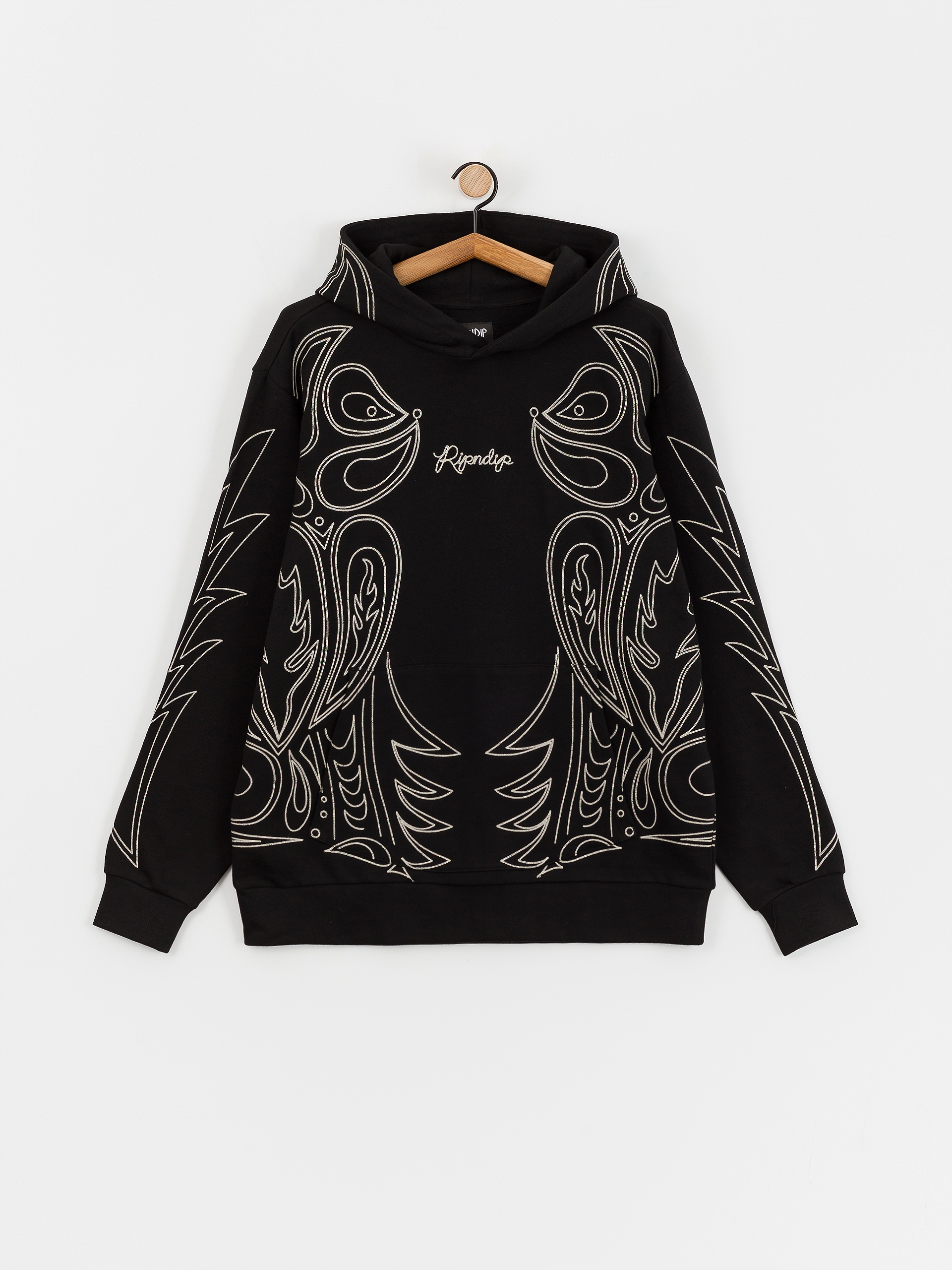 Mikina s kapucňou RipNDip Howdy HD (black)