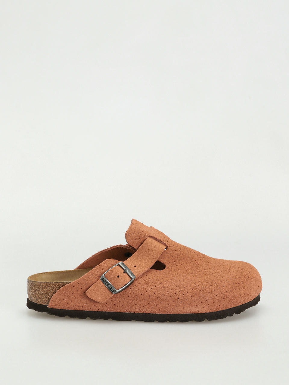 Šľapky Birkenstock Boston Suede Embossed Narrow Wmn (emboss dots burnt orange)