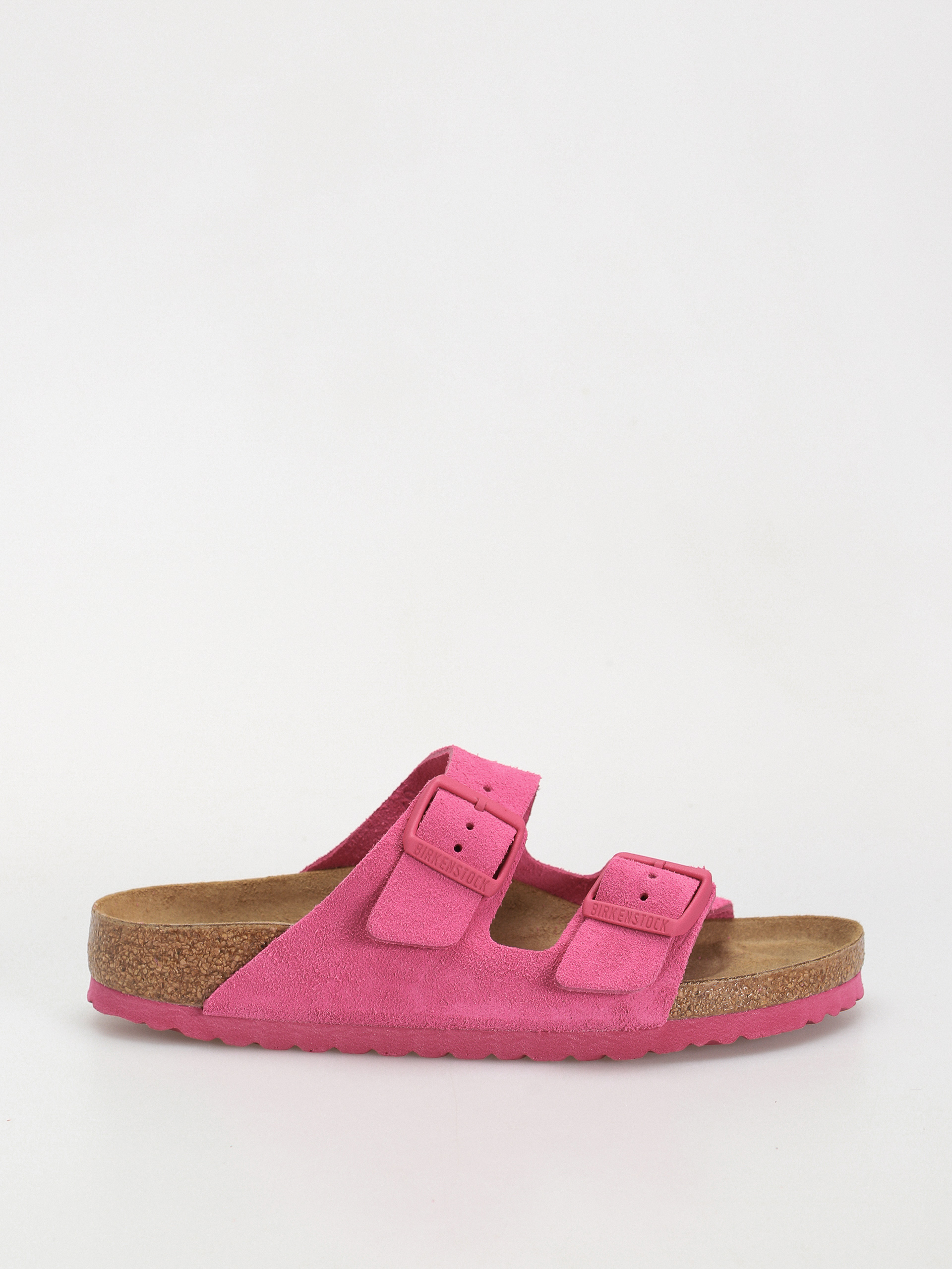 Šľapky Birkenstock Arizona Suede Leather Narrow Wmn (fuchsia tulip)