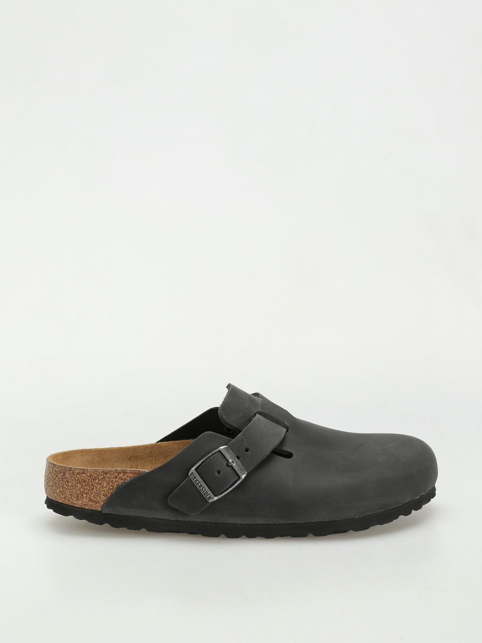 Šľapky Birkenstock Boston Oiled Leather Narrow Wmn (black)