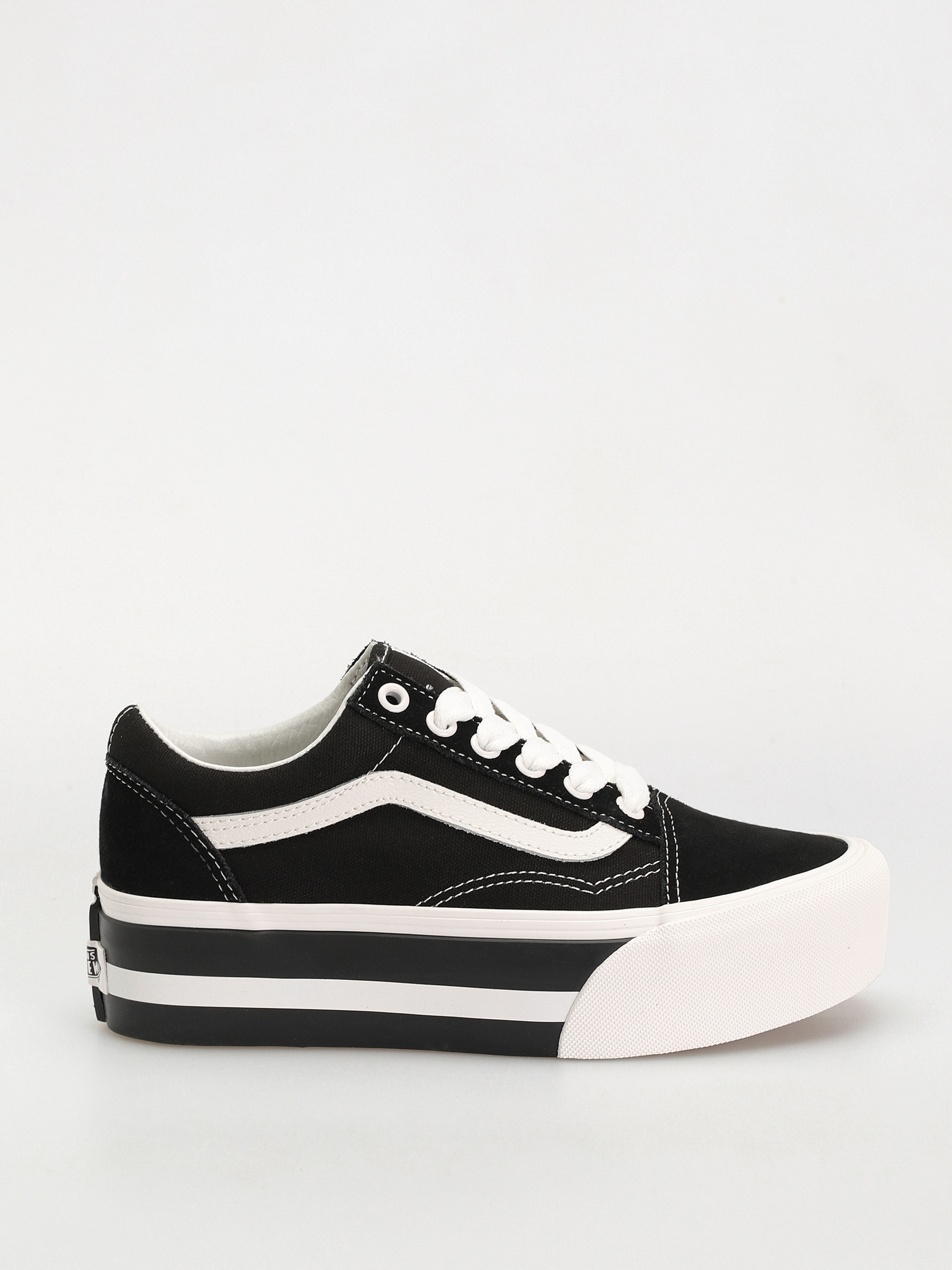 Topánky Vans Old Skool Stackform (smarten up black/white)