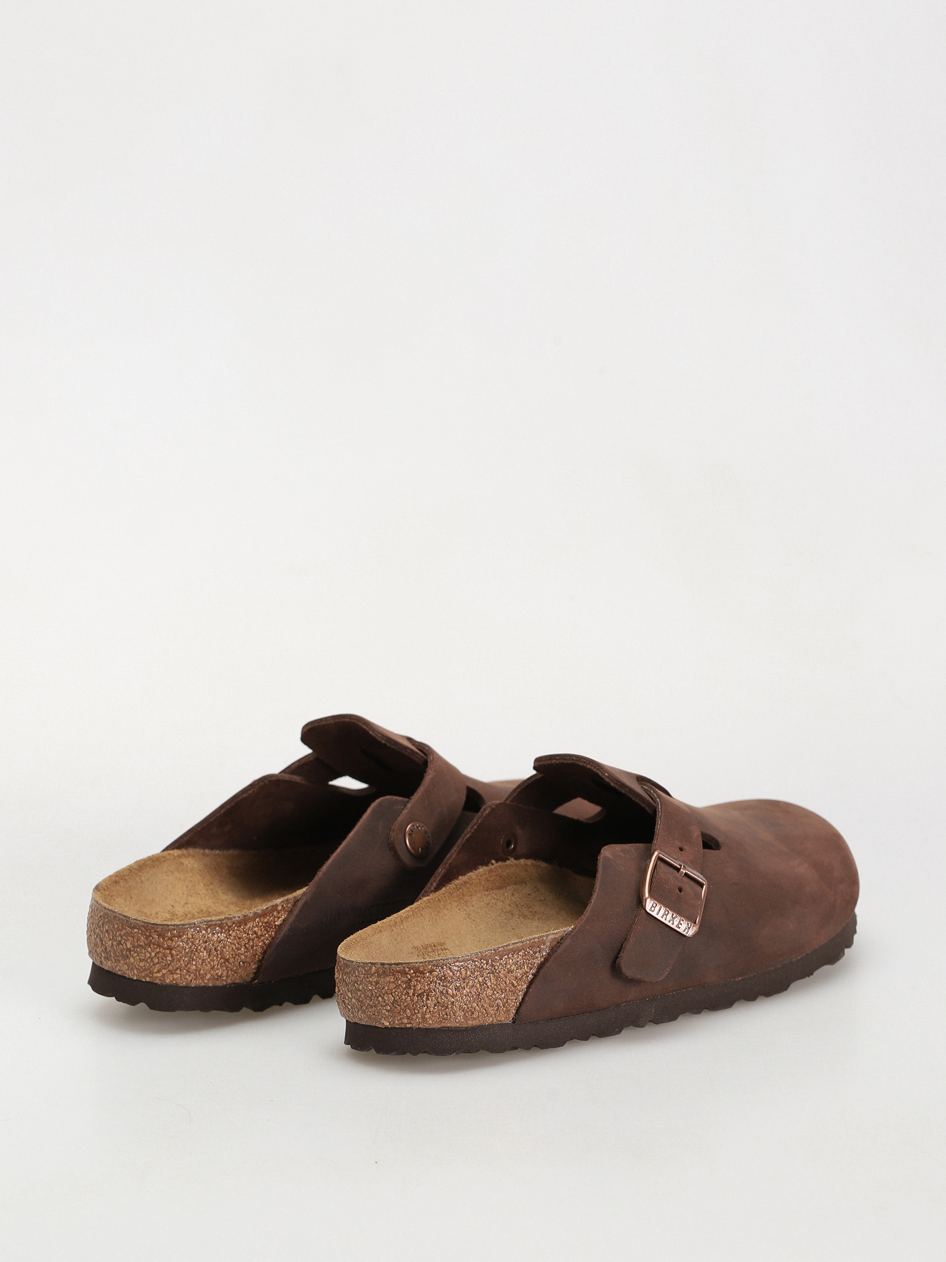 Šľapky Birkenstock Boston Oiled Leather Narrow Wmn (habana)