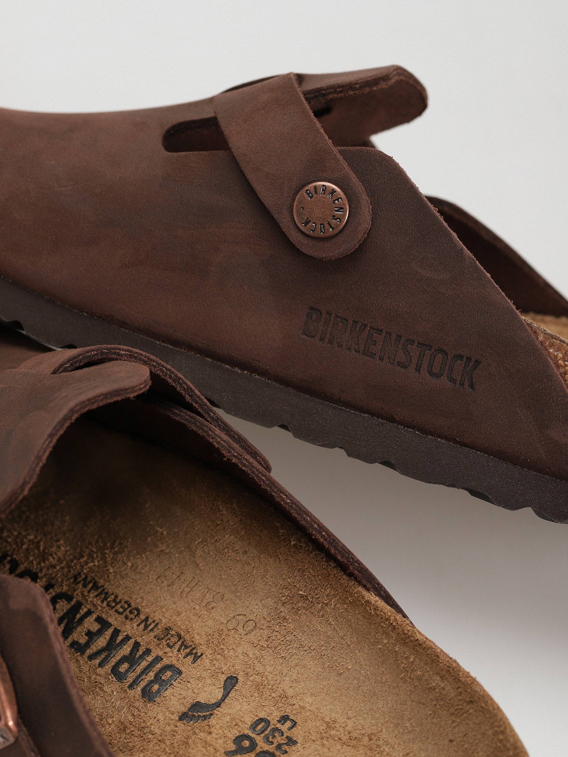 Šľapky Birkenstock Boston Oiled Leather Narrow Wmn (habana)