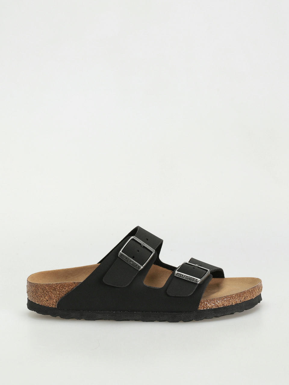 Šľapky Birkenstock Arizona Birko Flor Nubuck Narrow Wmn (black)