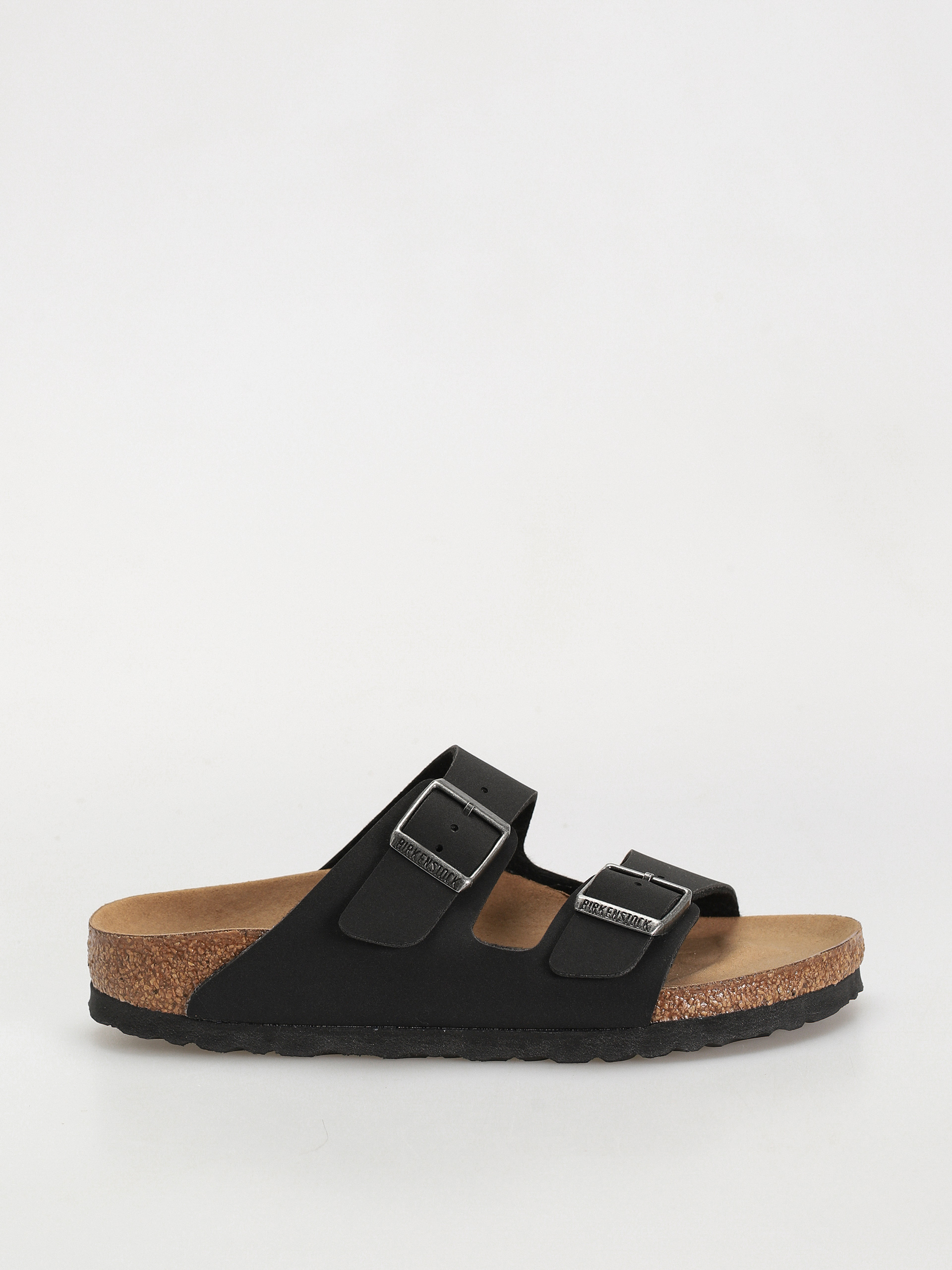 u0160u013eapky Birkenstock Arizona Birko Flor Nubuck Narrow Wmn (black)