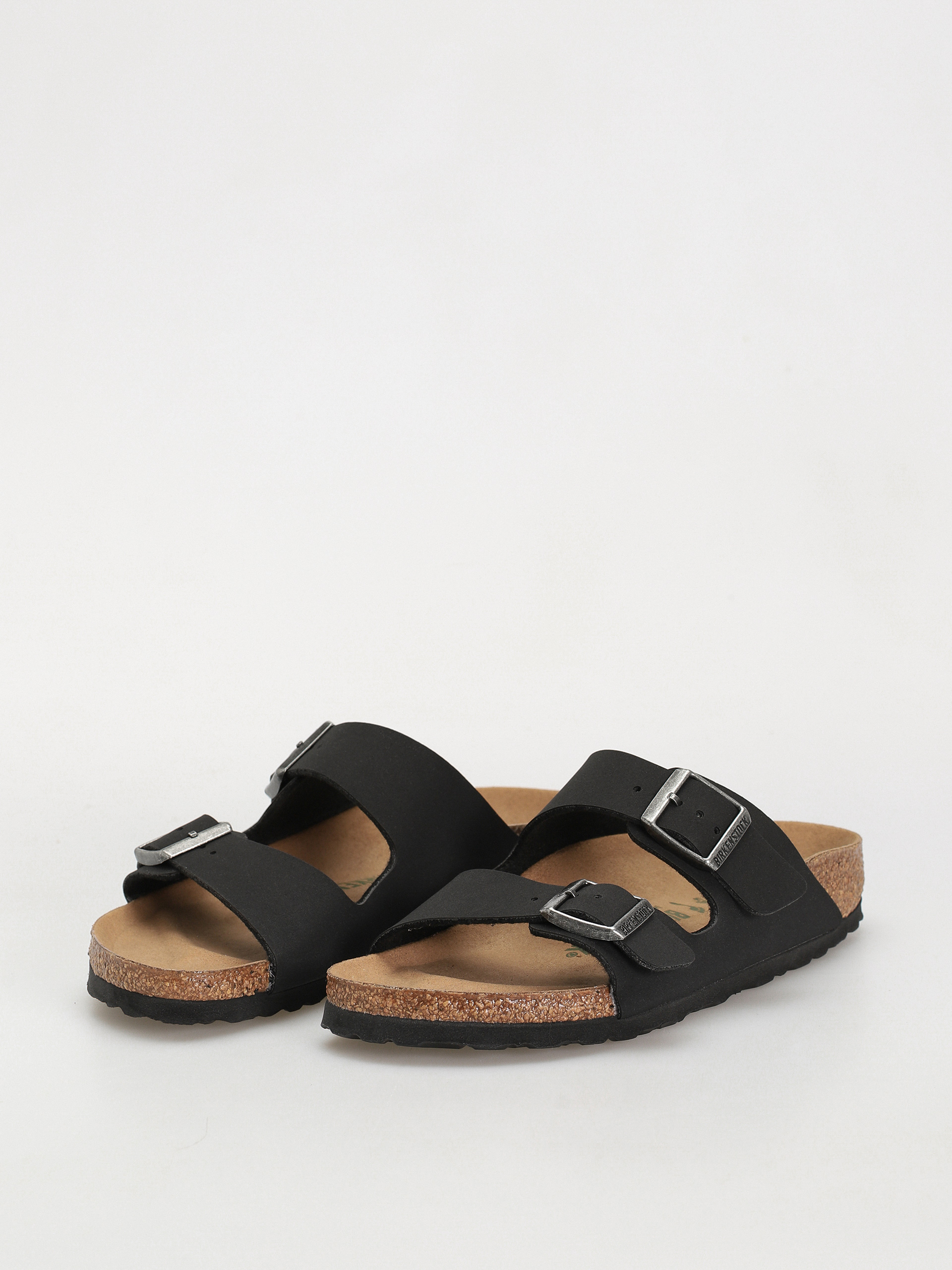 Šľapky Birkenstock Arizona Birko Flor Nubuck Narrow Wmn (black)
