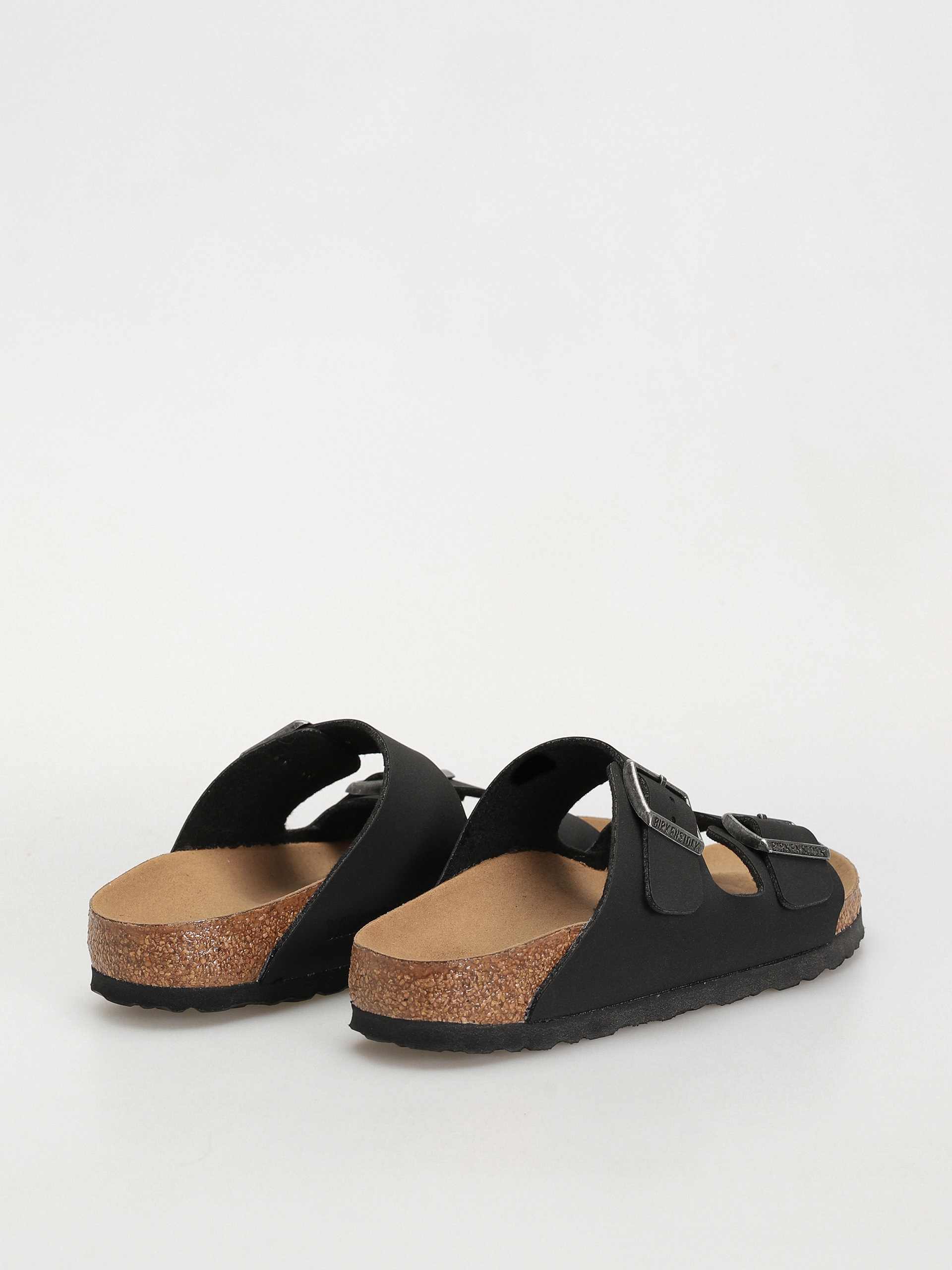 Šľapky Birkenstock Arizona Birko Flor Nubuck Narrow Wmn (black)