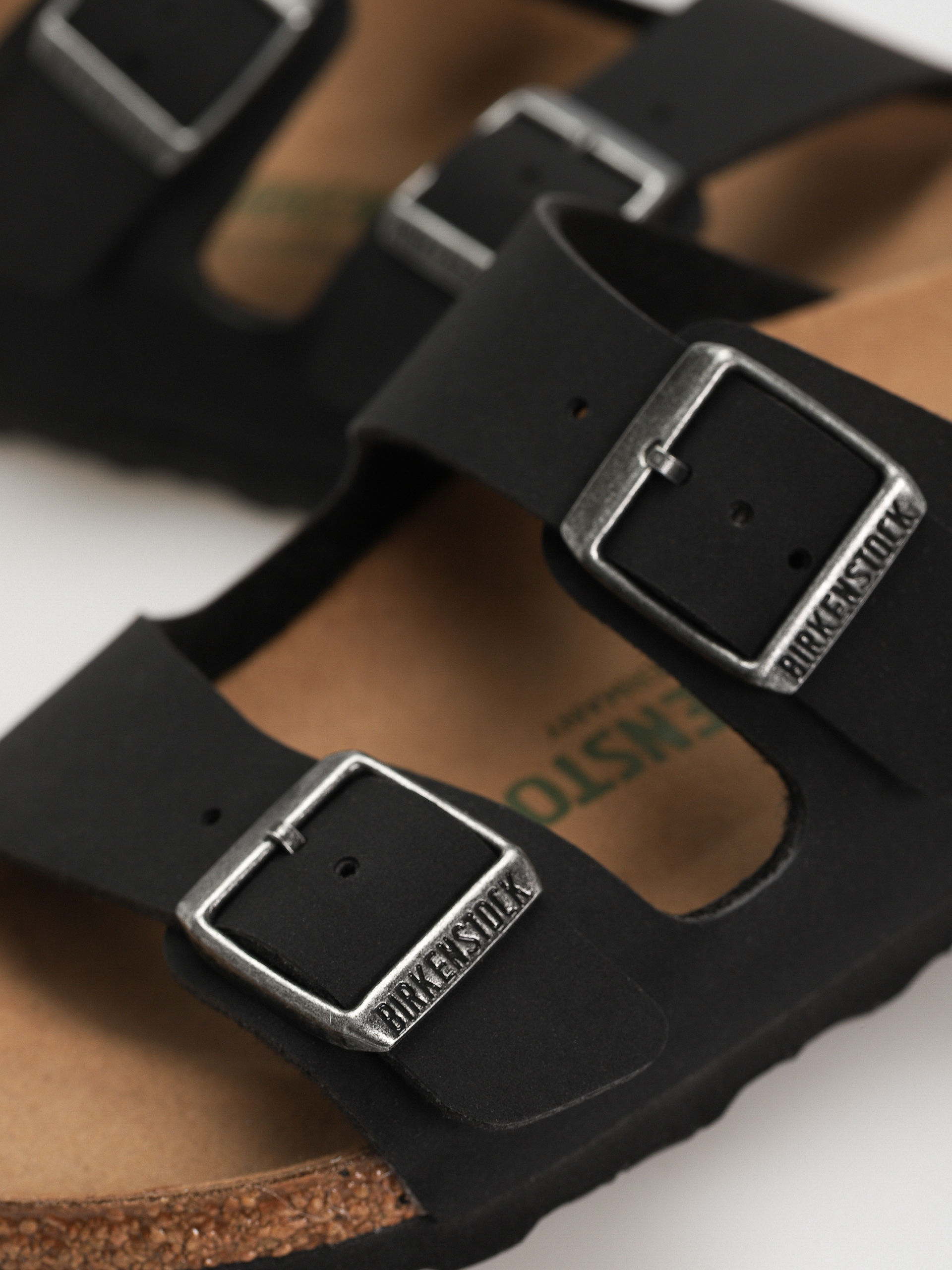 Šľapky Birkenstock Arizona Birko Flor Nubuck Narrow Wmn (black)