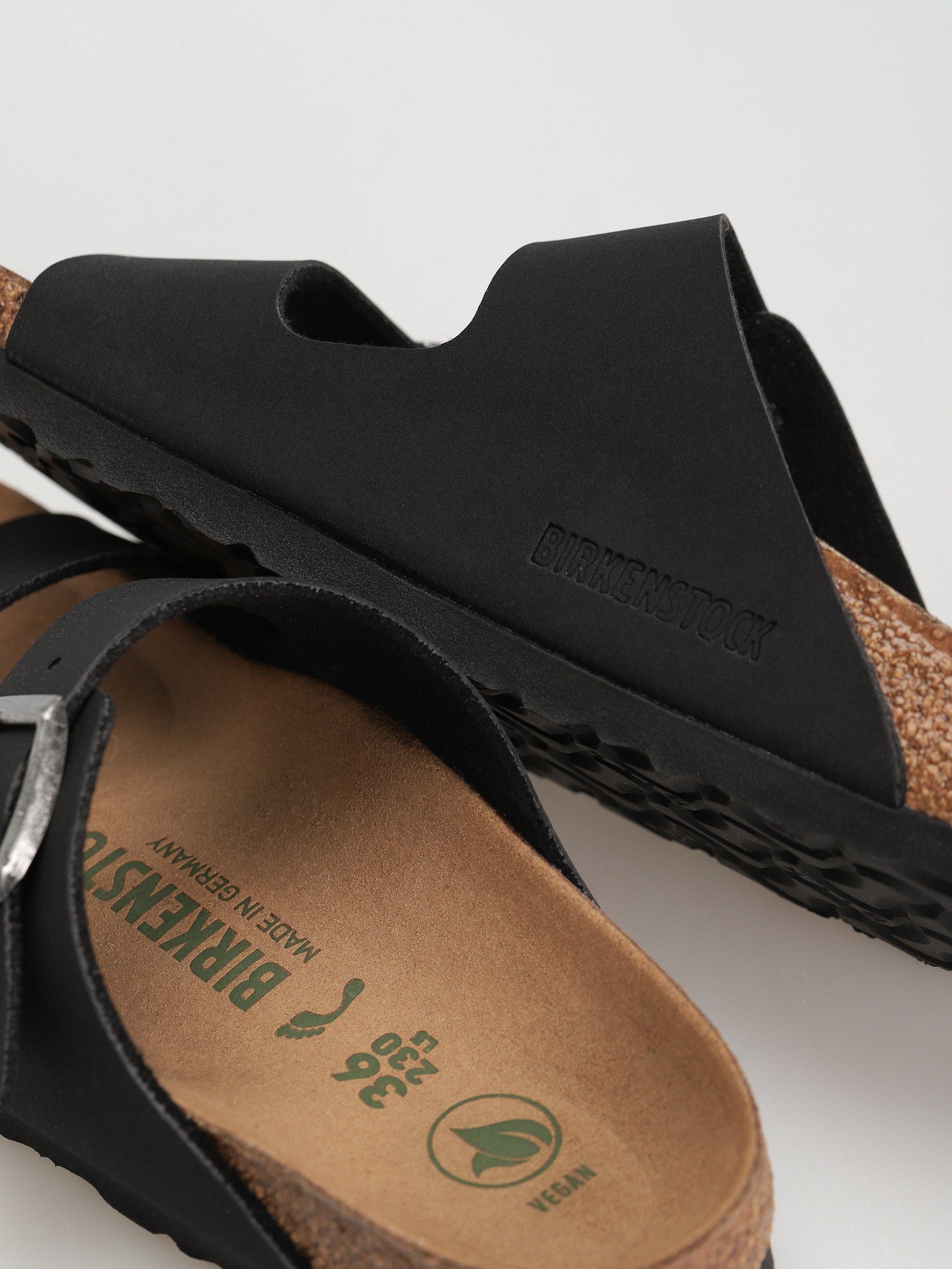 Šľapky Birkenstock Arizona Birko Flor Nubuck Narrow Wmn (black)