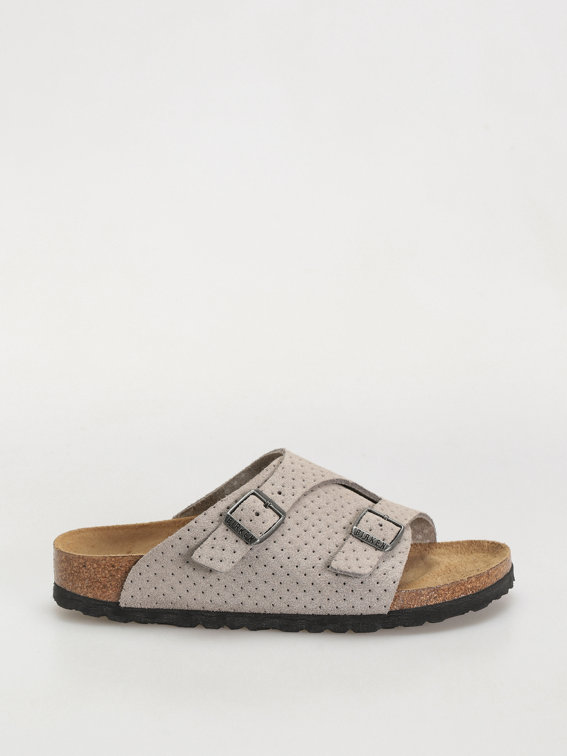 u0160u013eapky Birkenstock Zurich Suede Embossed Narrow Wmn (emboss dots stone coin)
