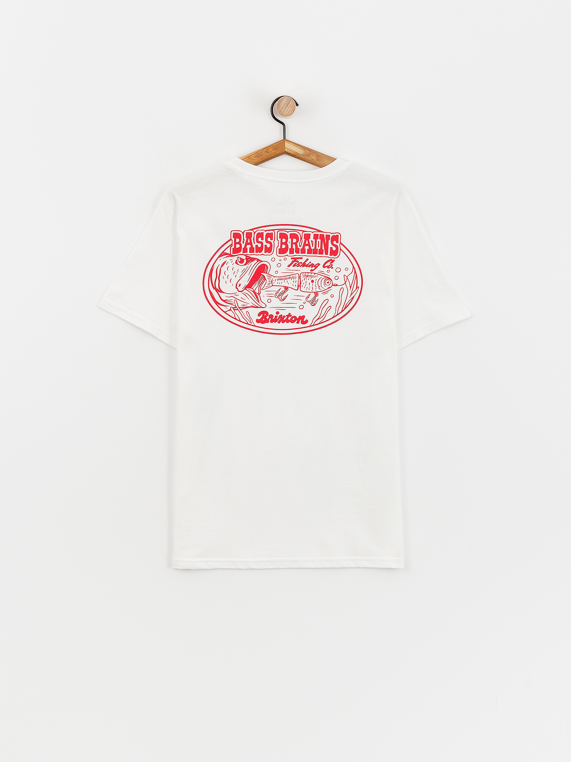Tričko Brixton Bass Brains Swim Stt (white)