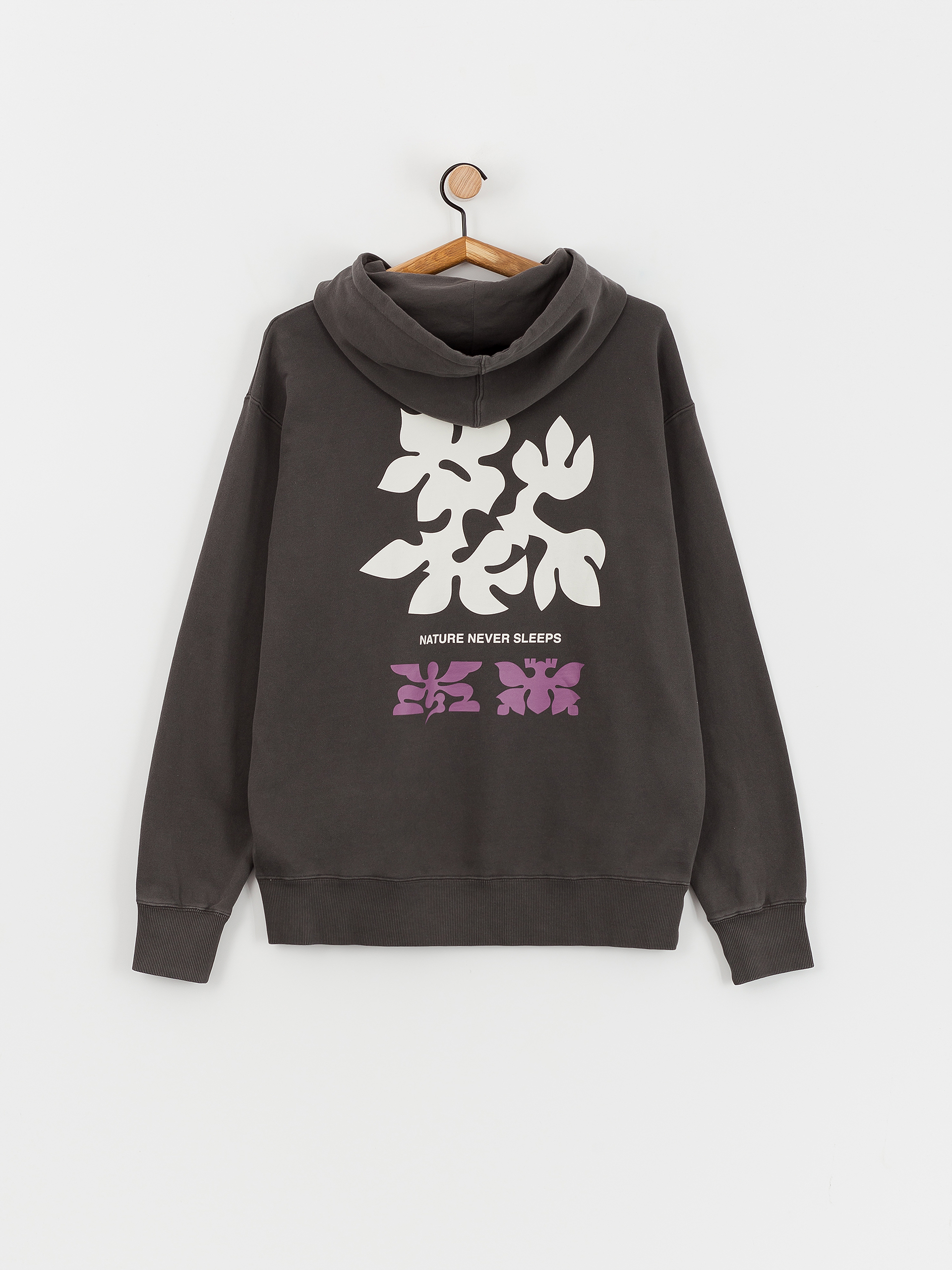 Mikina s kapucňou Element Texture HD (off black)