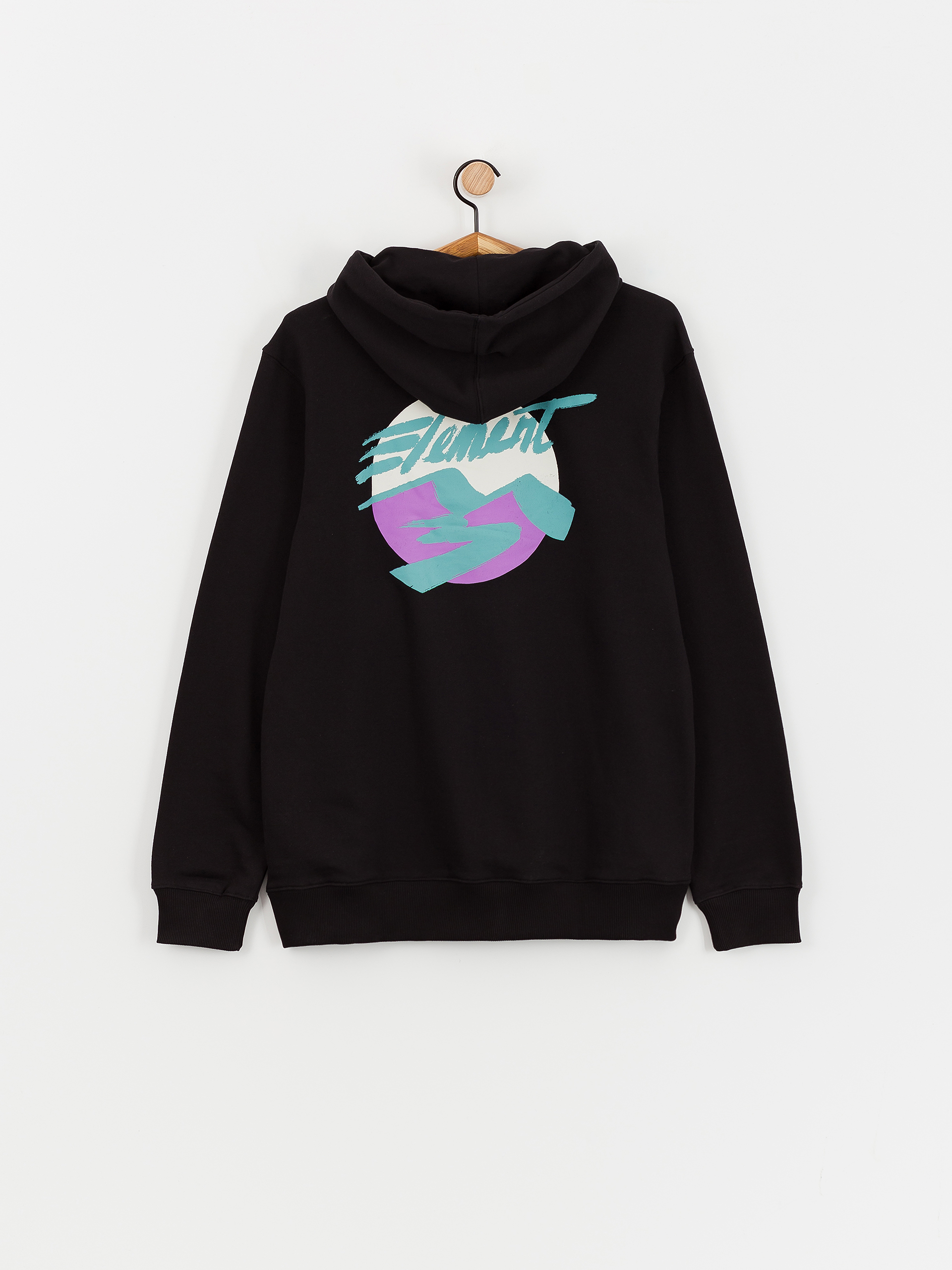 Mikina s kapucňou Element Horizon HD (flint black)