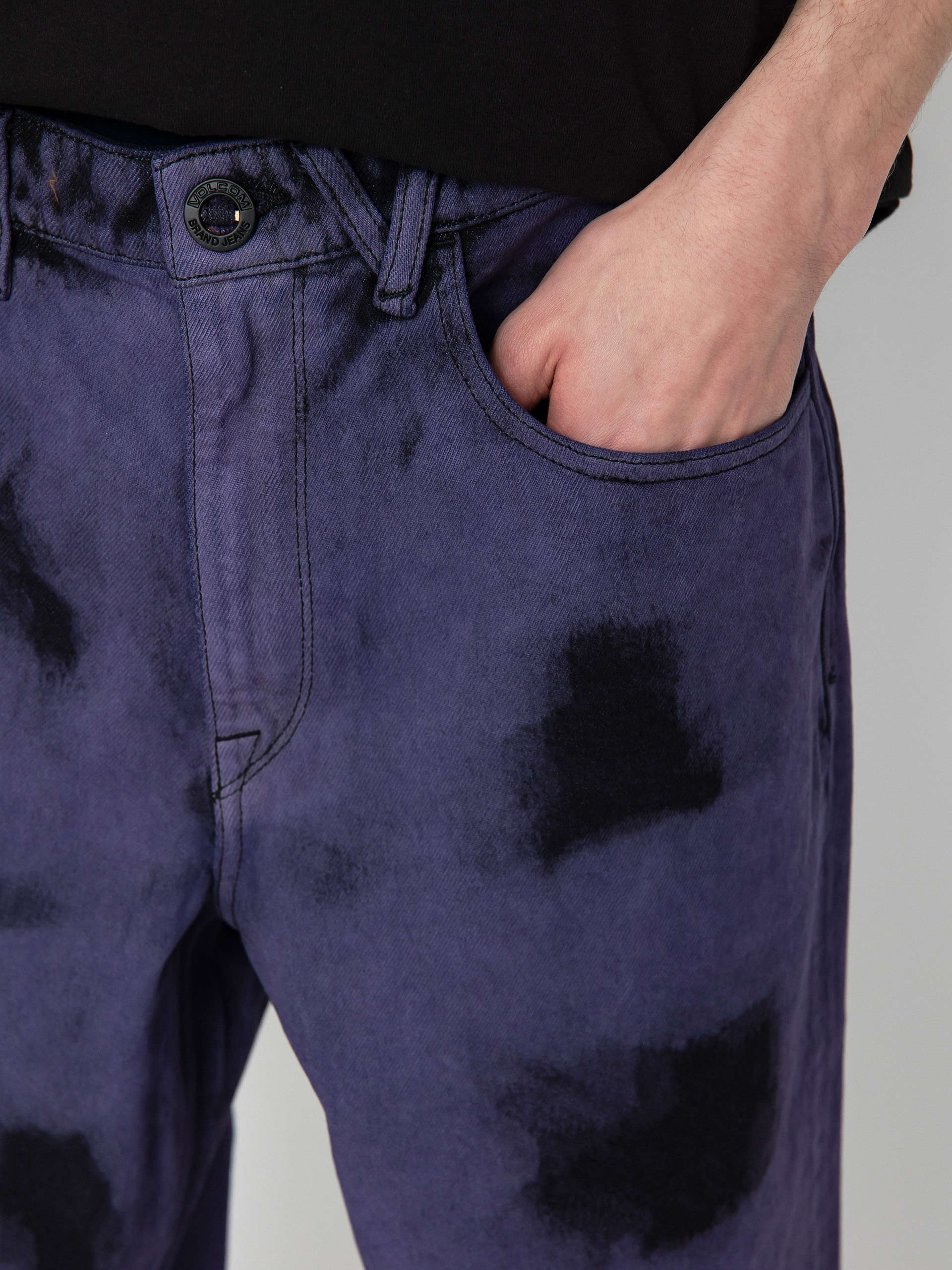 Nohavice Volcom Billow Denim (deep purple)