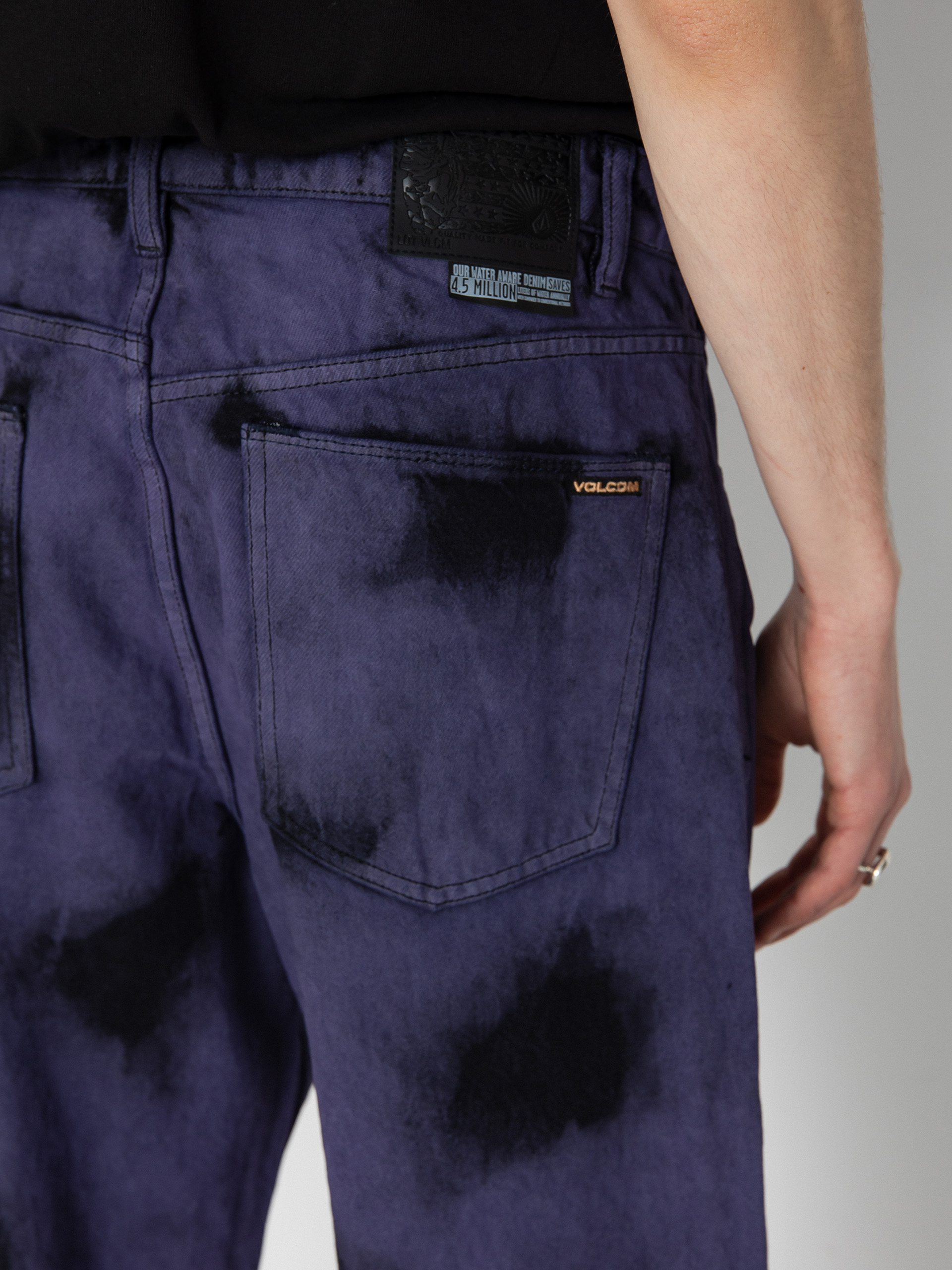 Nohavice Volcom Billow Denim (deep purple)