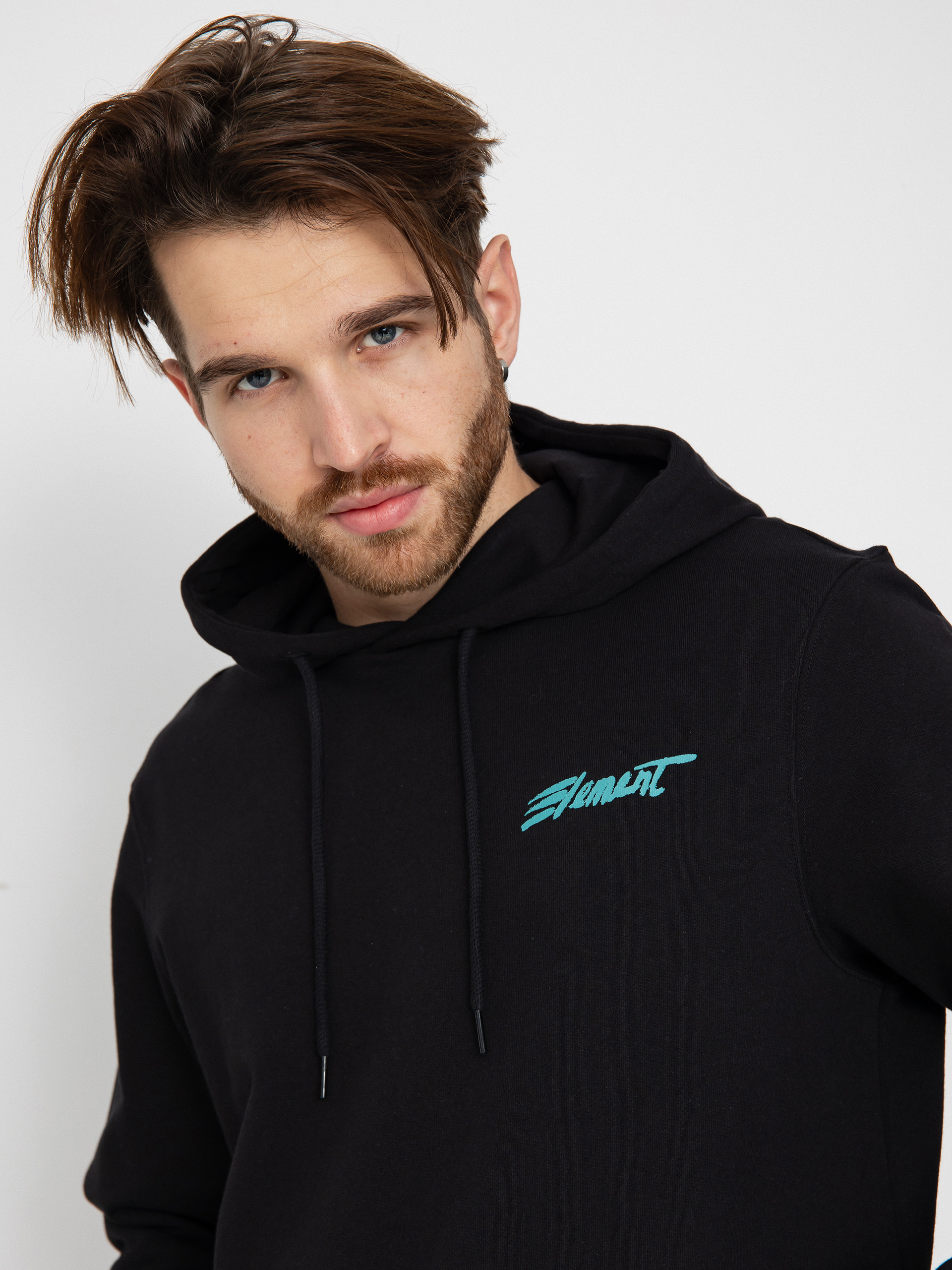 Mikina s kapucňou Element Horizon HD (flint black)