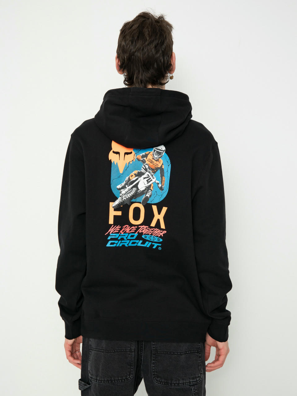 Mikina s kapucňou Fox X Pro Circuit HD (black)