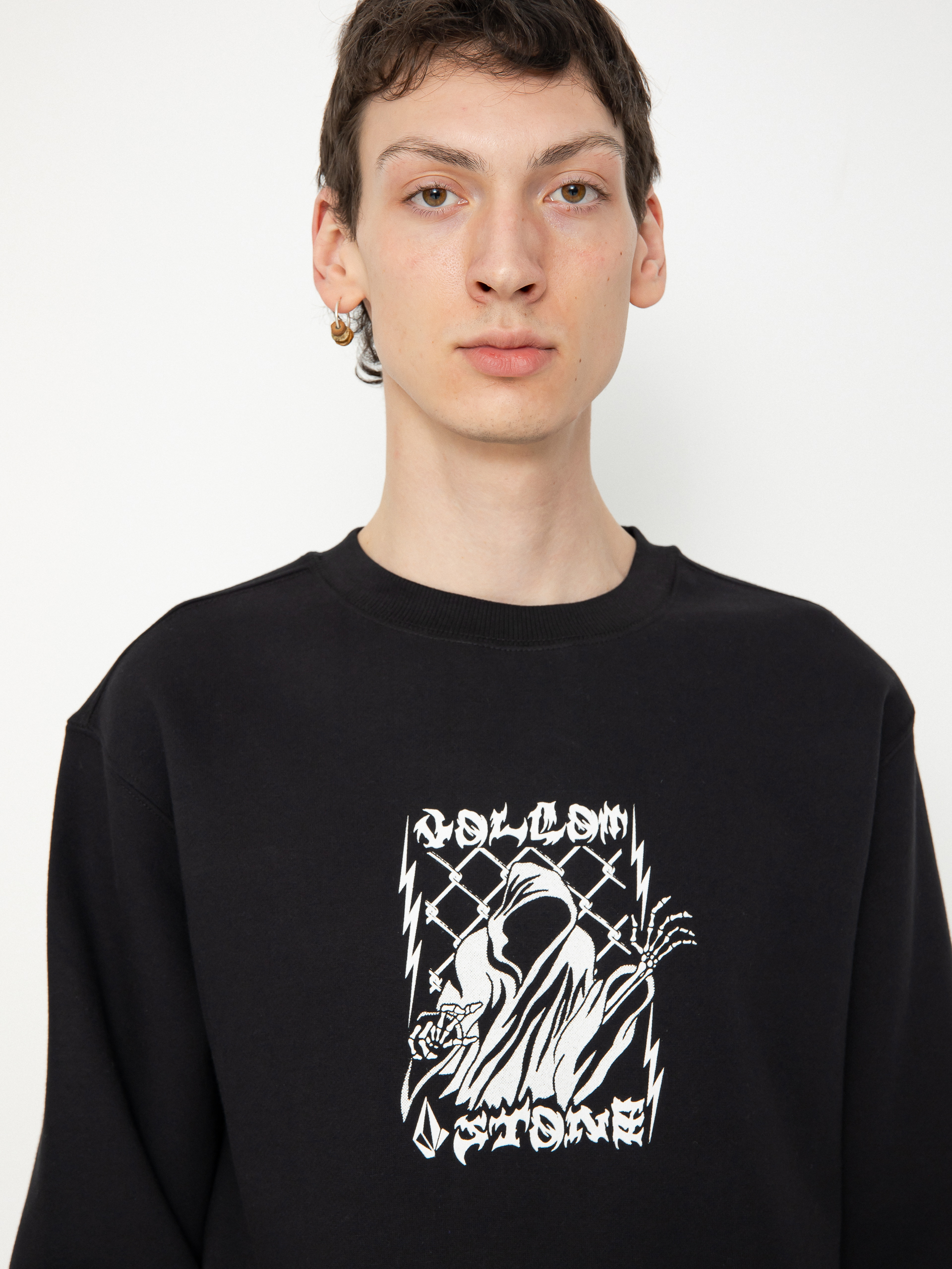 Mikina Volcom Watanite Crew (black)