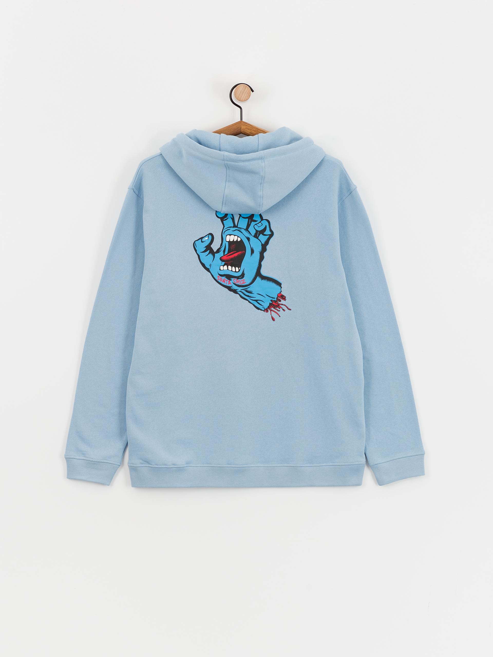 Mikina Santa Cruz Screaming Hand Chest (sky blue)