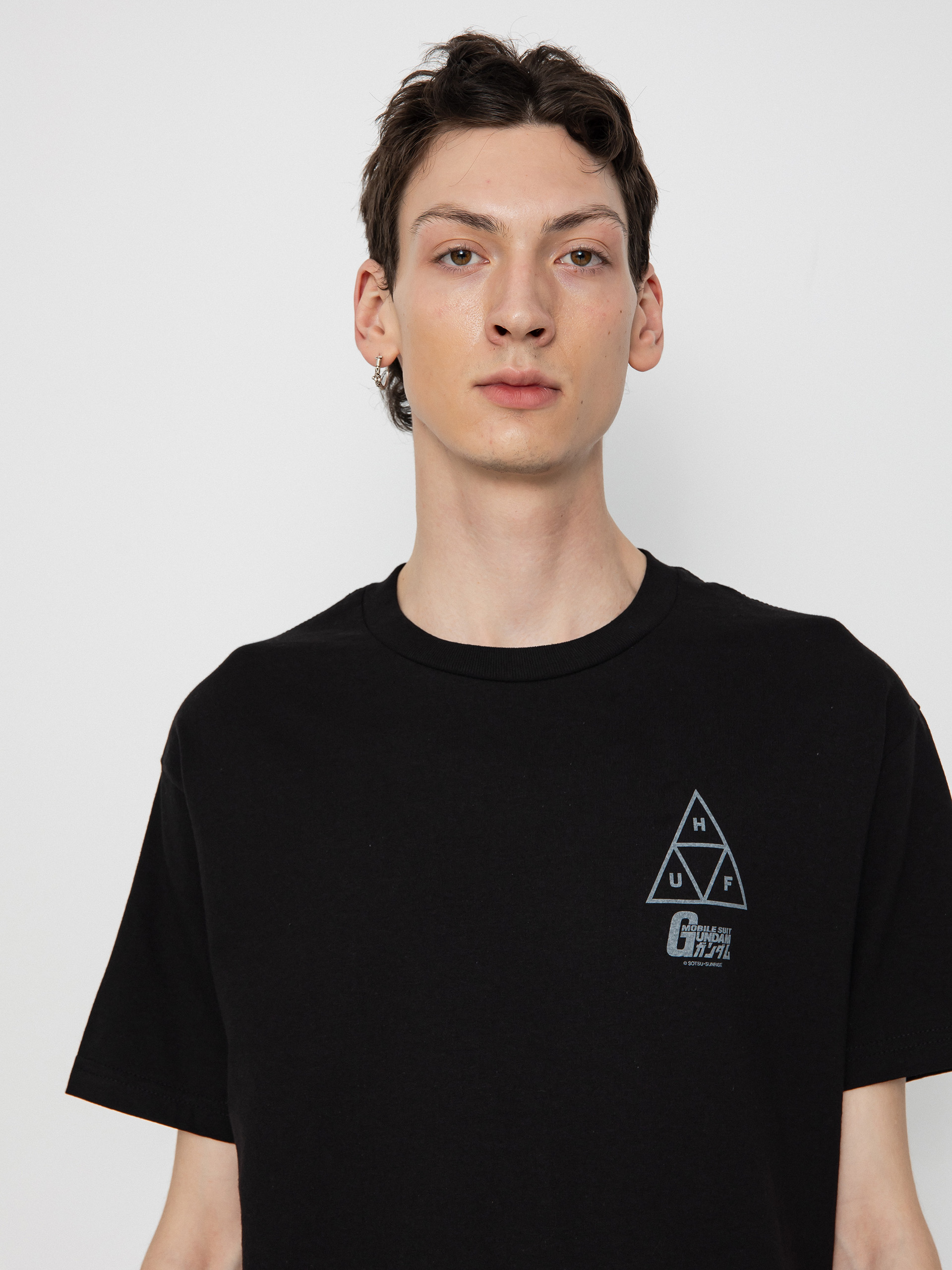 Tričko HUF X Gundam Wing Gundam TT (black)