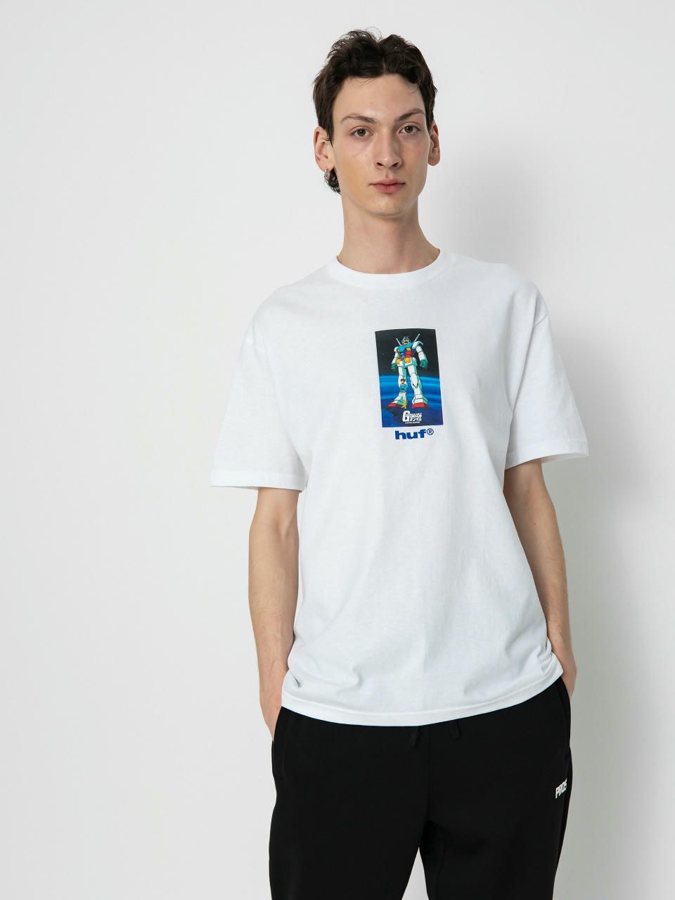 Tričko HUF X Gundam Rx-78 (white)