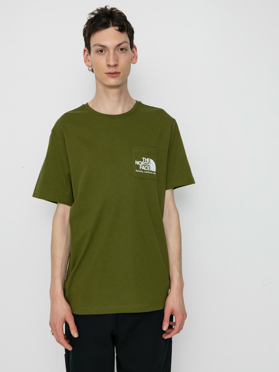 Tričko The North Face Berkeley California Pocket (forest olive)