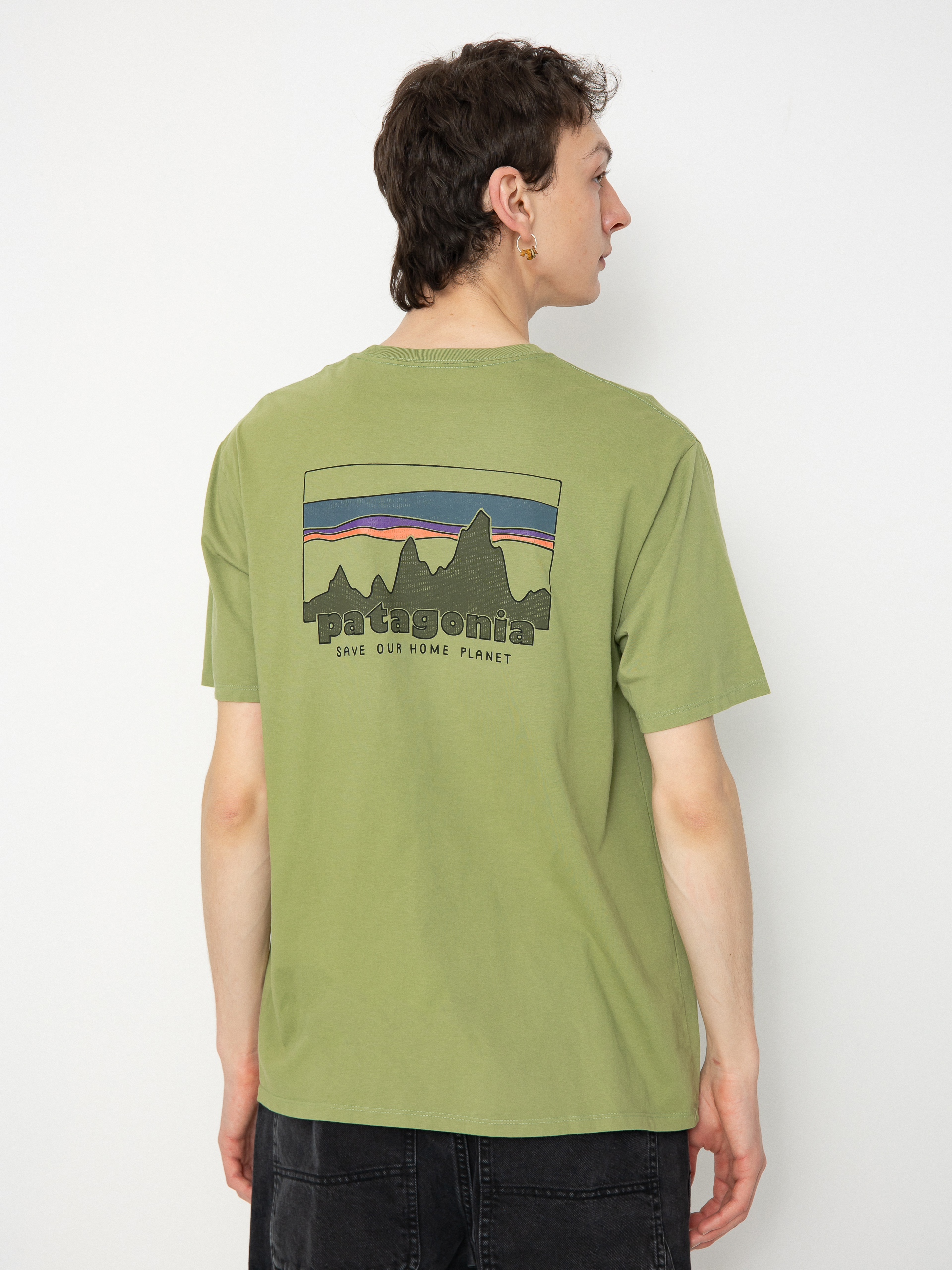 Tričko Patagonia 73 Skyline Organic (buckhorn green)