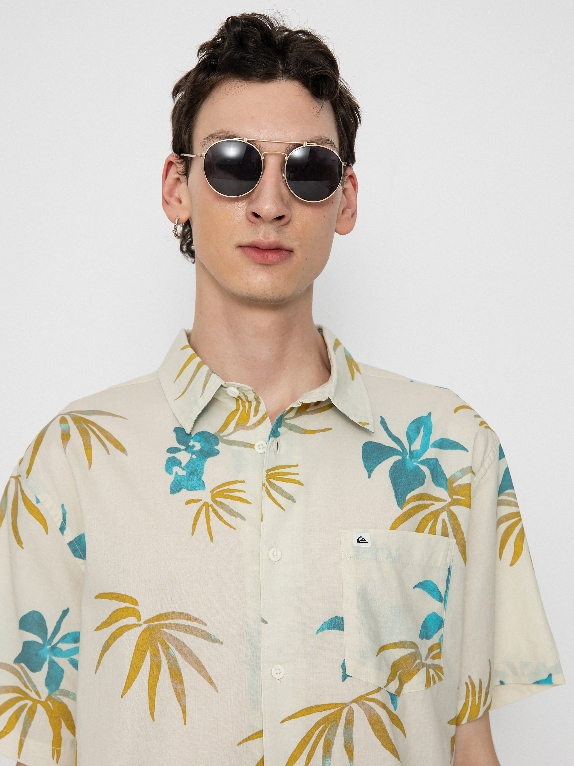 Košeľa Quiksilver Apero Classic (snow white aop mix b)