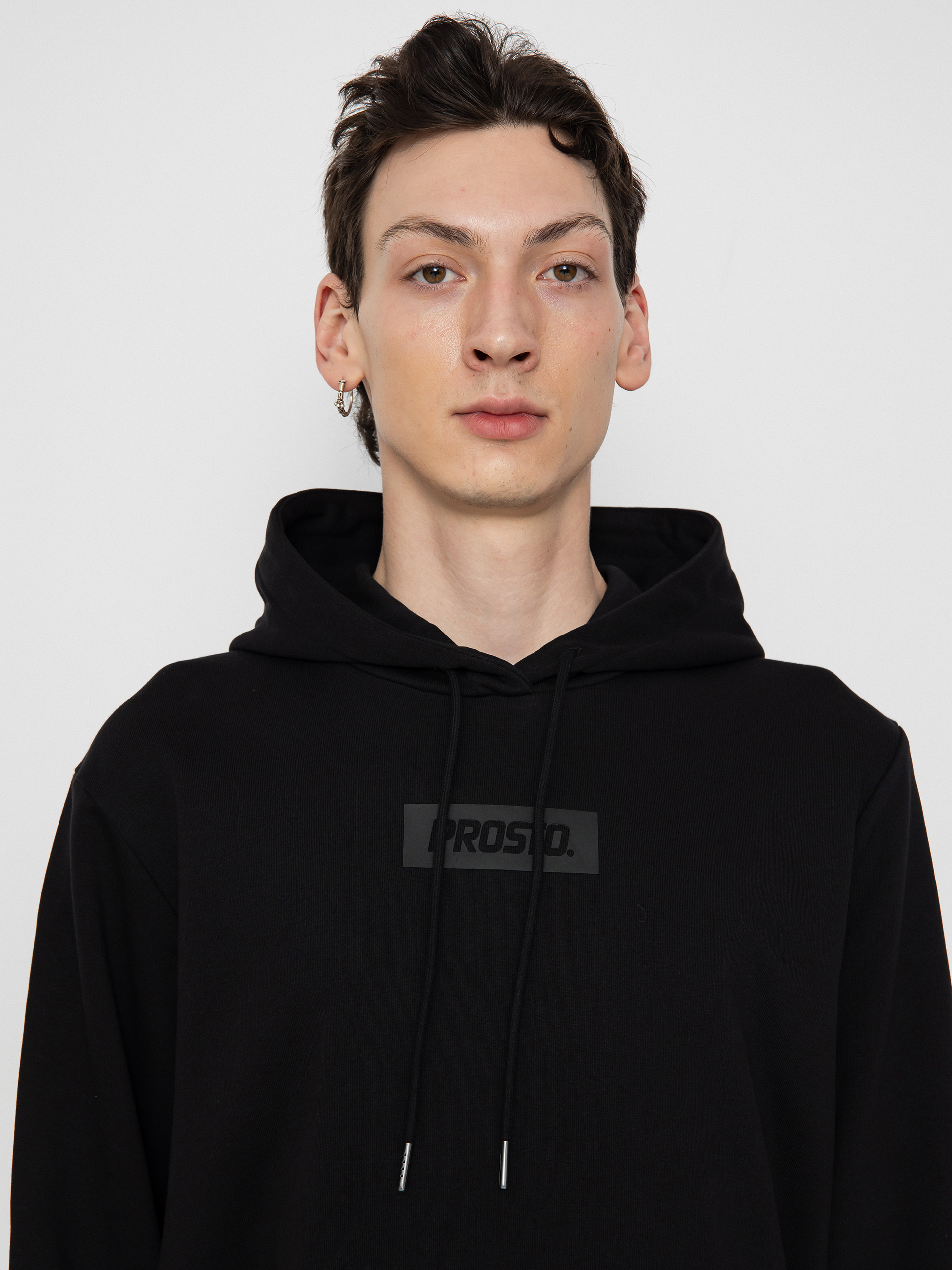 Mikina s kapucňou Prosto Abox HD (black)