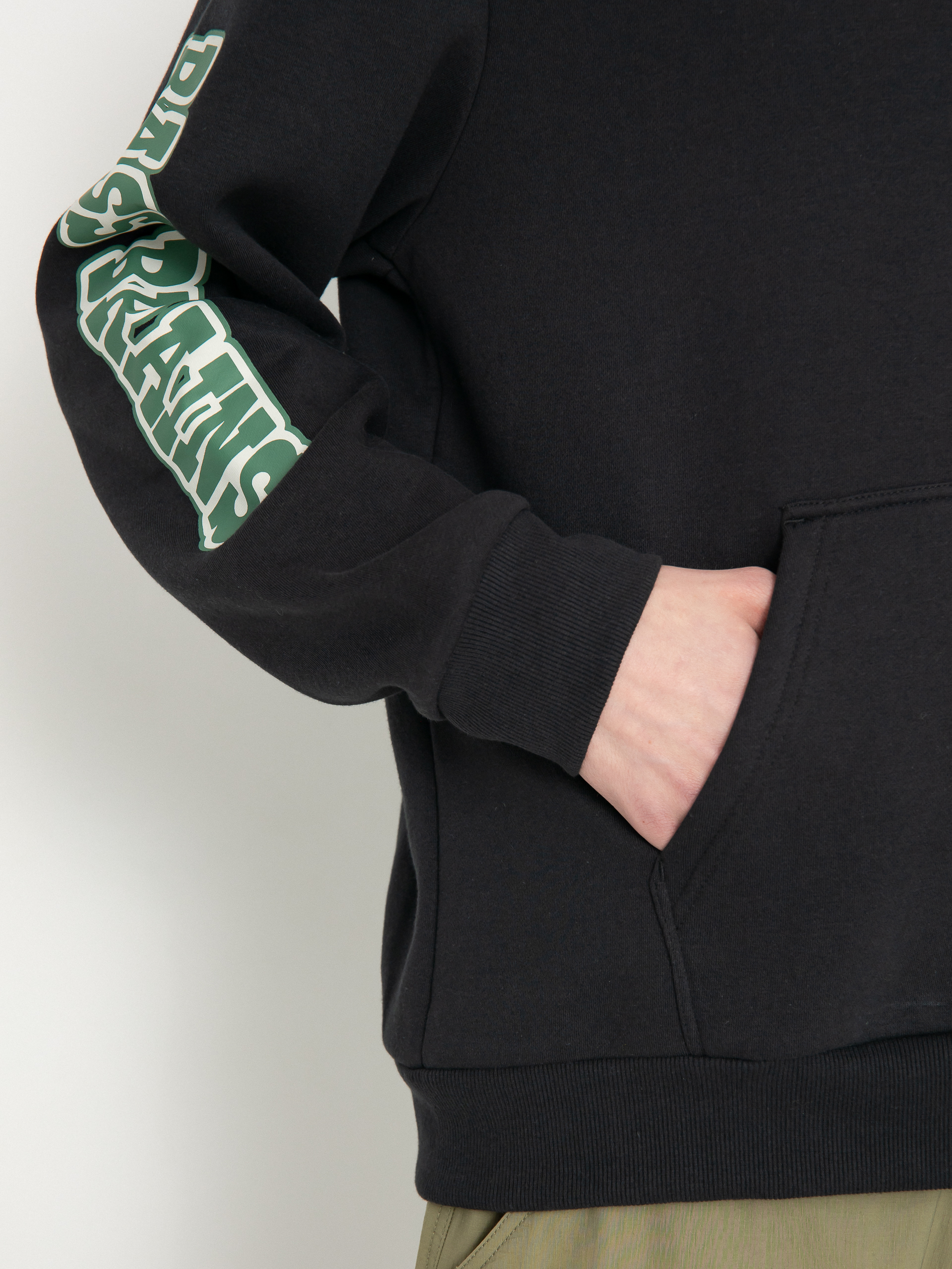 Mikina s kapucňou Brixton Bass Brains Swim HD (black)