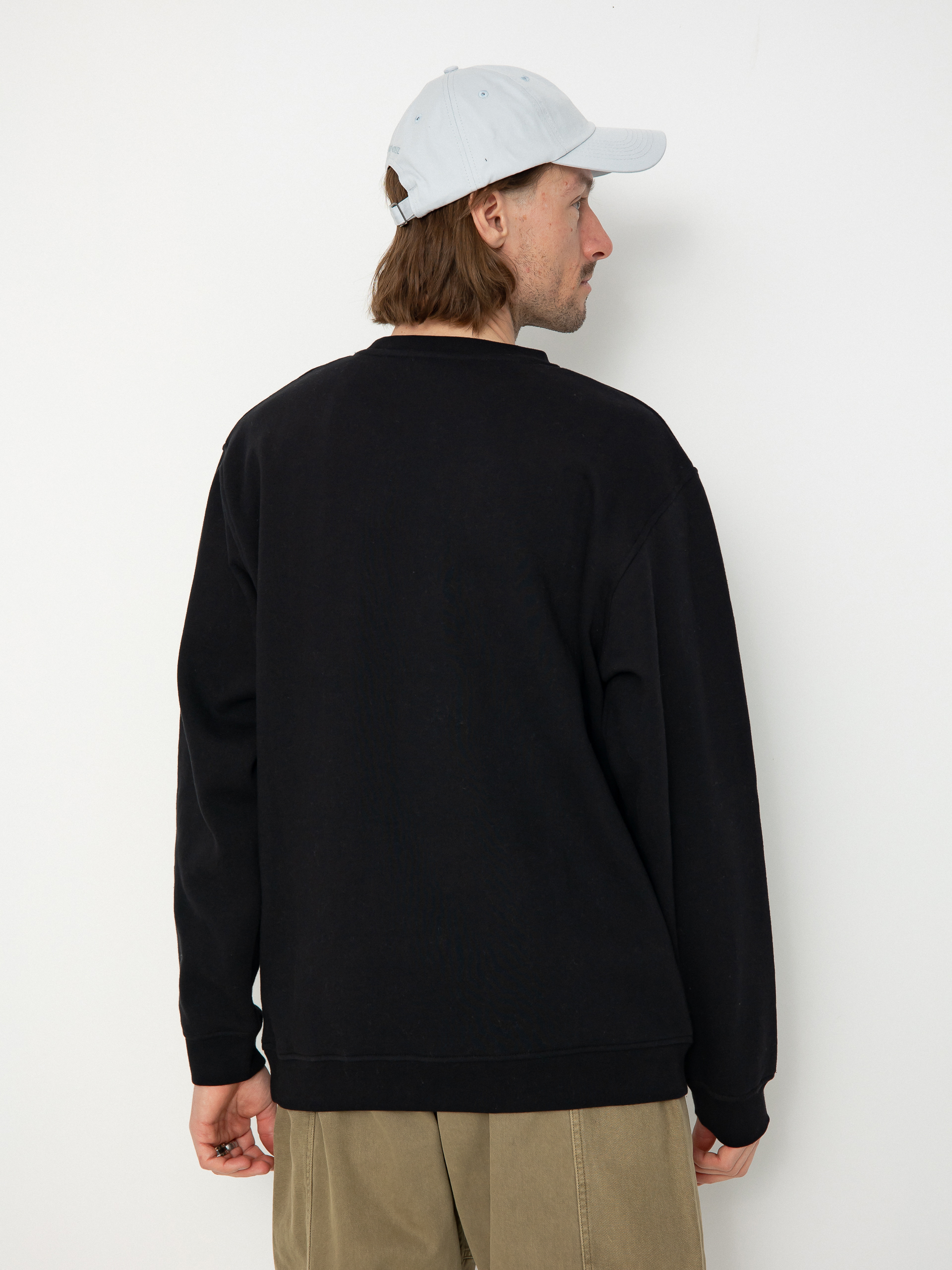 Mikina Santa Cruz Dressen Skull Dot Front Crew (black)