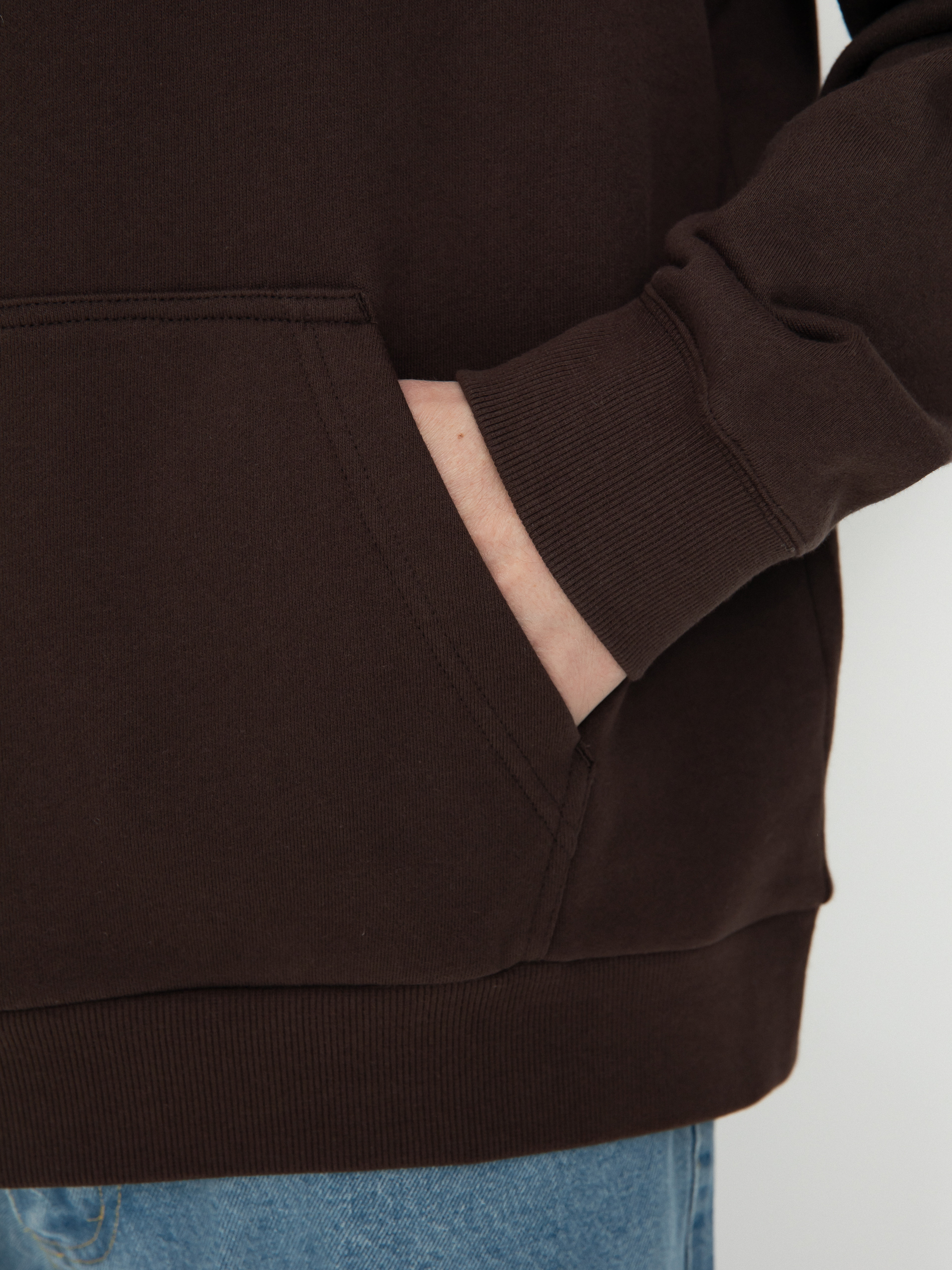 Mikina s kapucňou Gramicci Peak HD (deep brown)