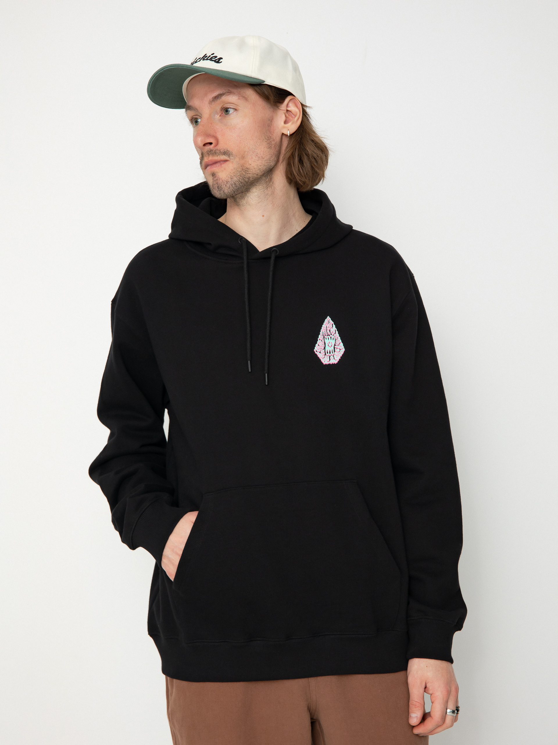 Mikina s kapucňou Volcom Fa Tetsunori HD (black)