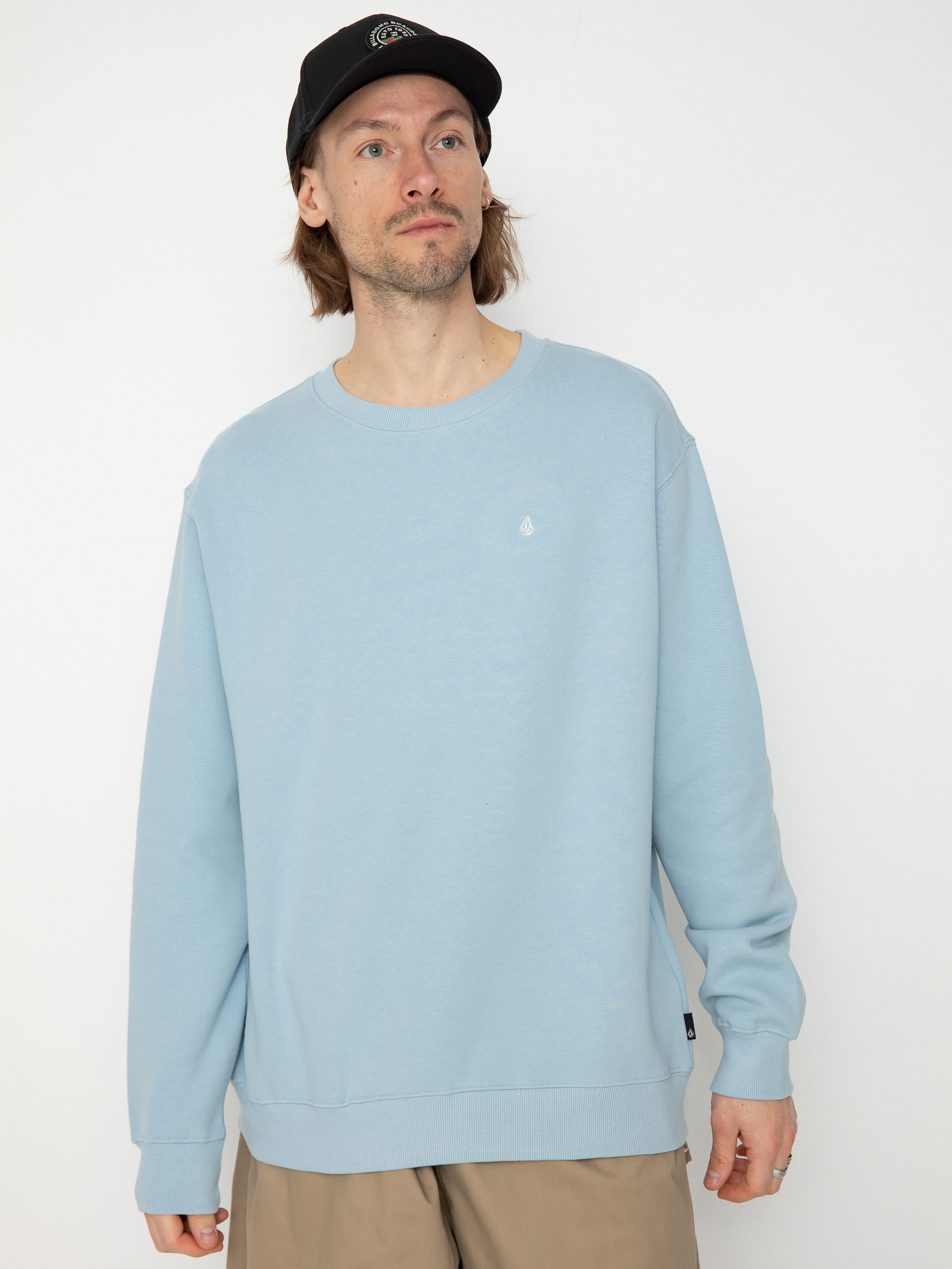 Mikina Volcom Single Stone Crew (celestial blue)