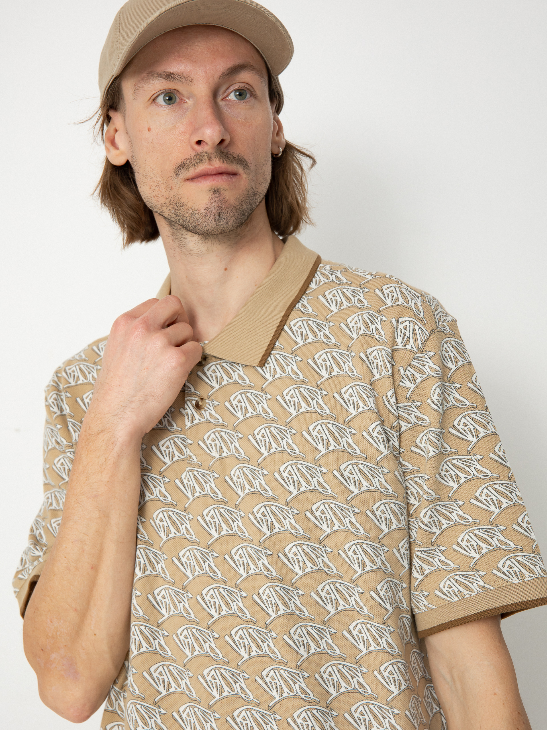 Polo tričko Vans Lewis Mills (incense)