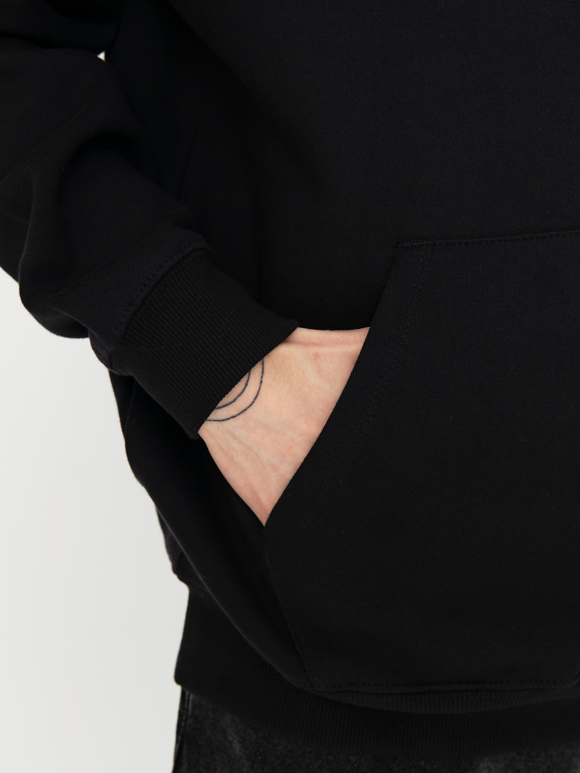 Mikina s kapucňou Volcom Watanite HD (black)