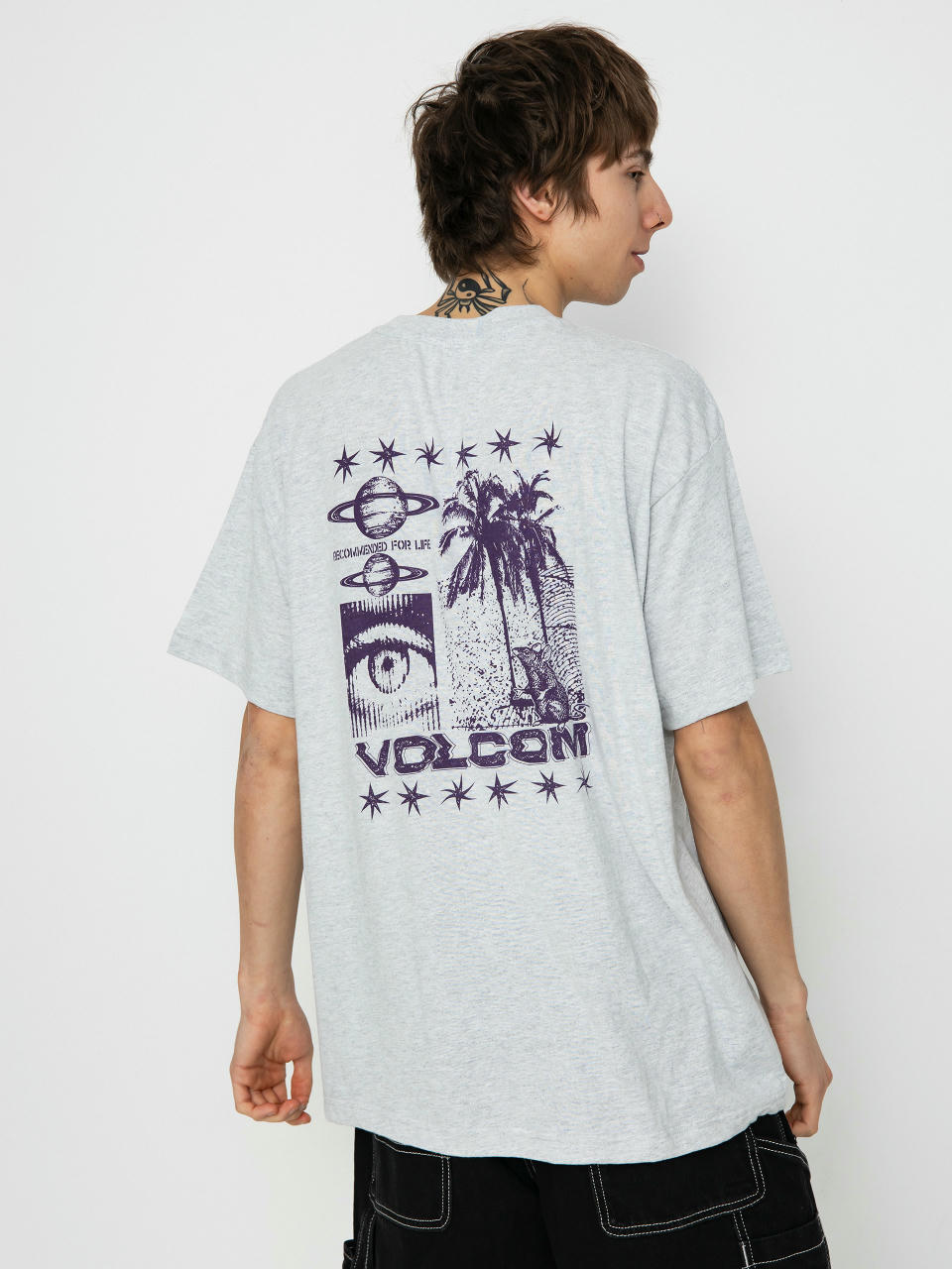 Tričko Volcom Primed Lse (bone heather)