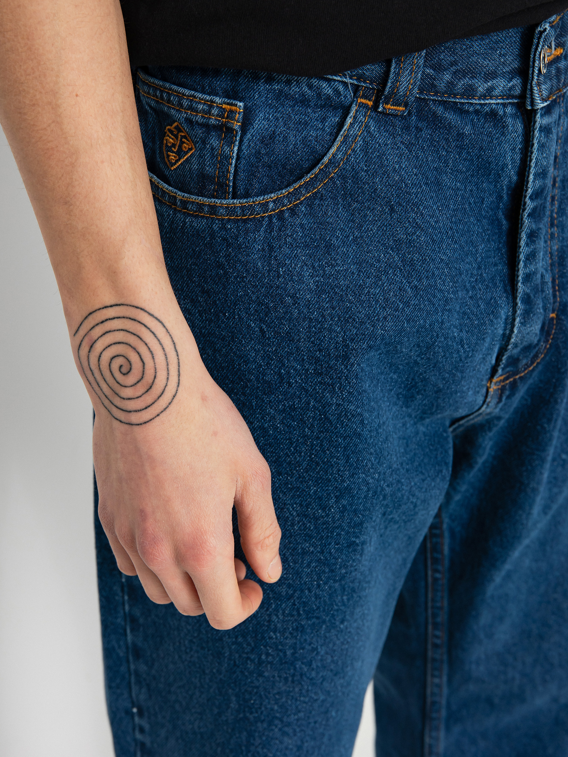 Nohavice Polar Skate 89! Denim (dark blue)