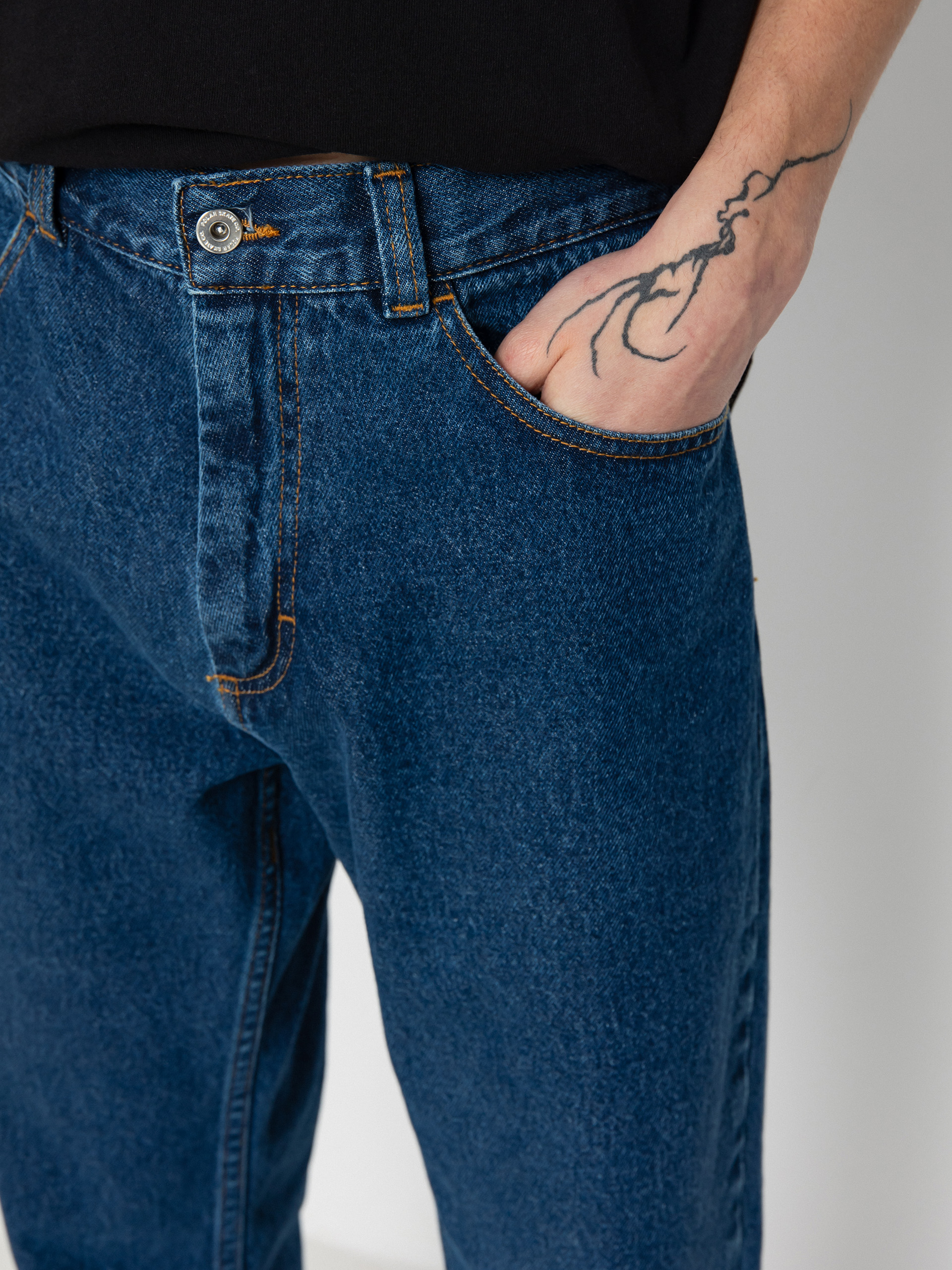 Nohavice Polar Skate 89! Denim (dark blue)