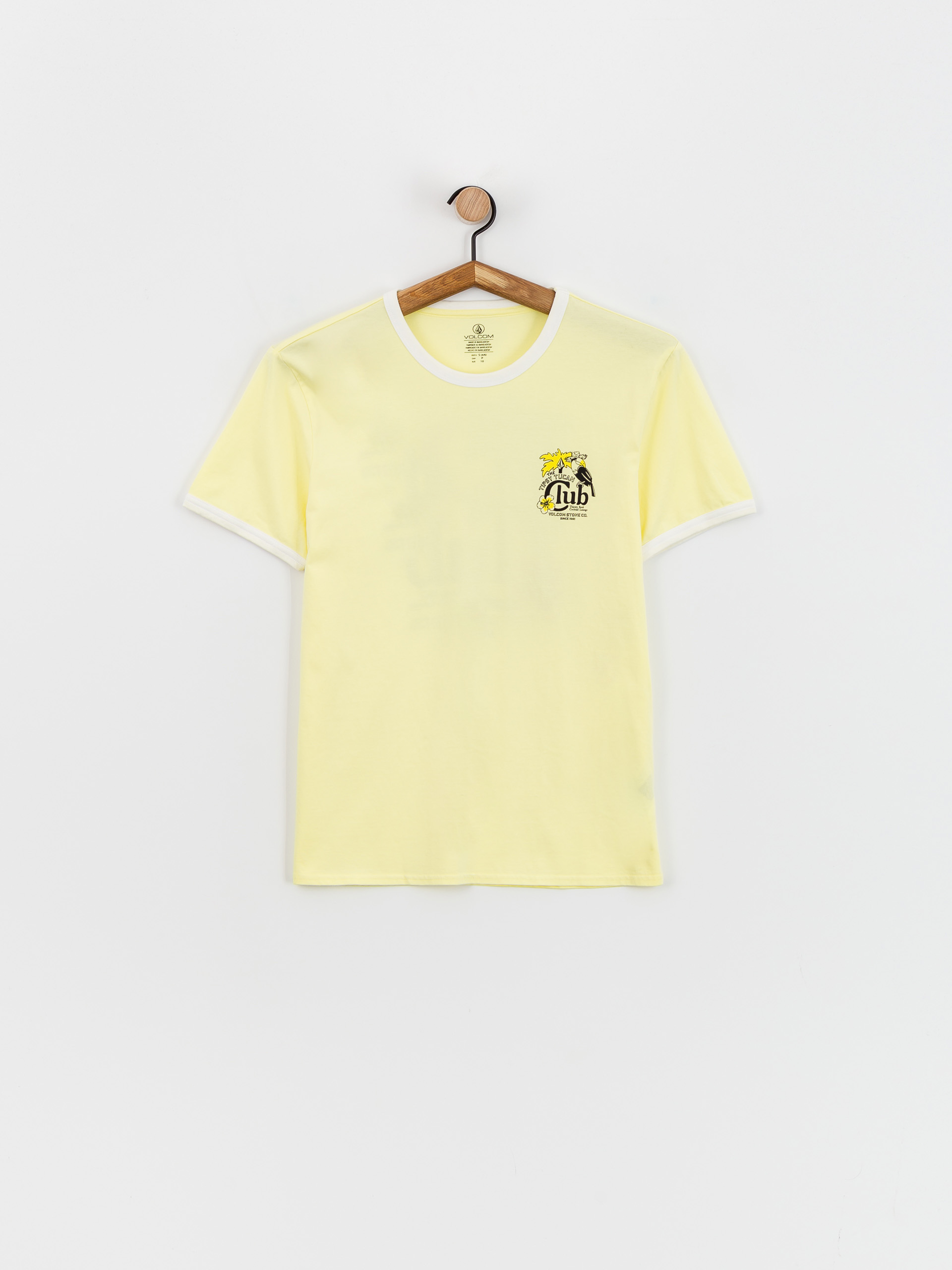 Tričko Volcom Truly Ringer Wmn (aura yellow)