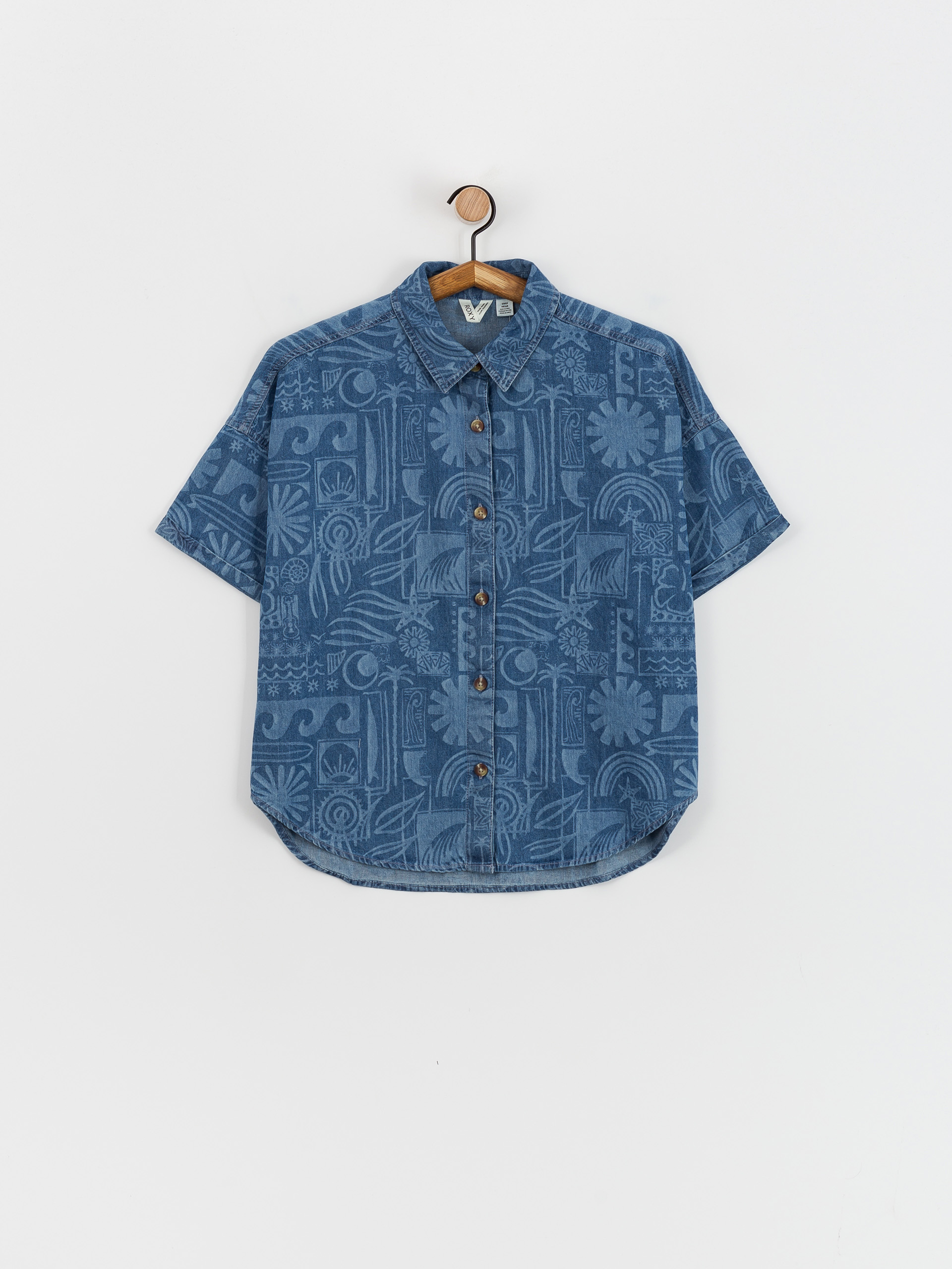 Košeľa Roxy Beach Nostalgia Denim Wmn (medium blue)