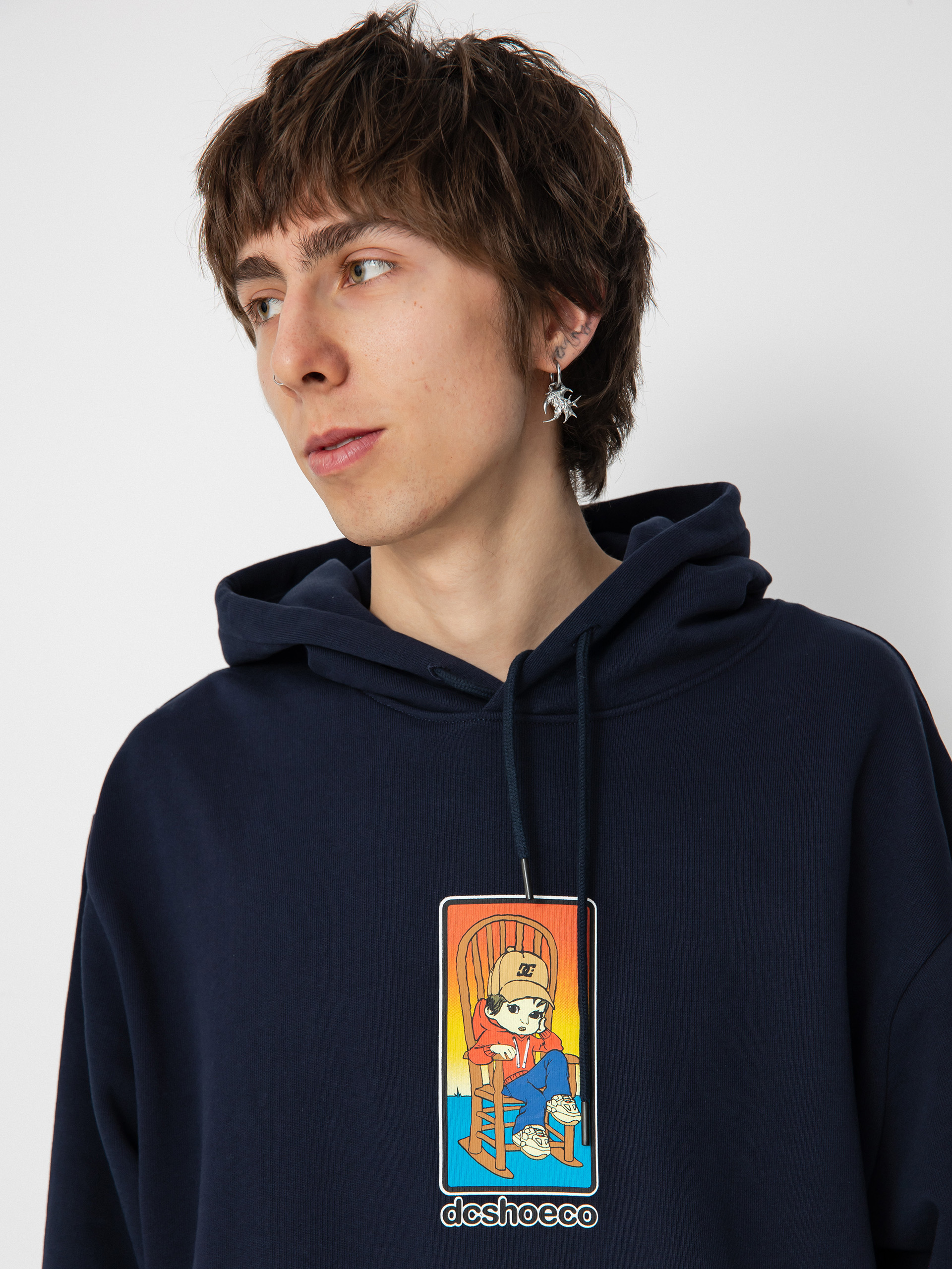 Mikina s kapucňou DC Johns House HD (navy blazer)