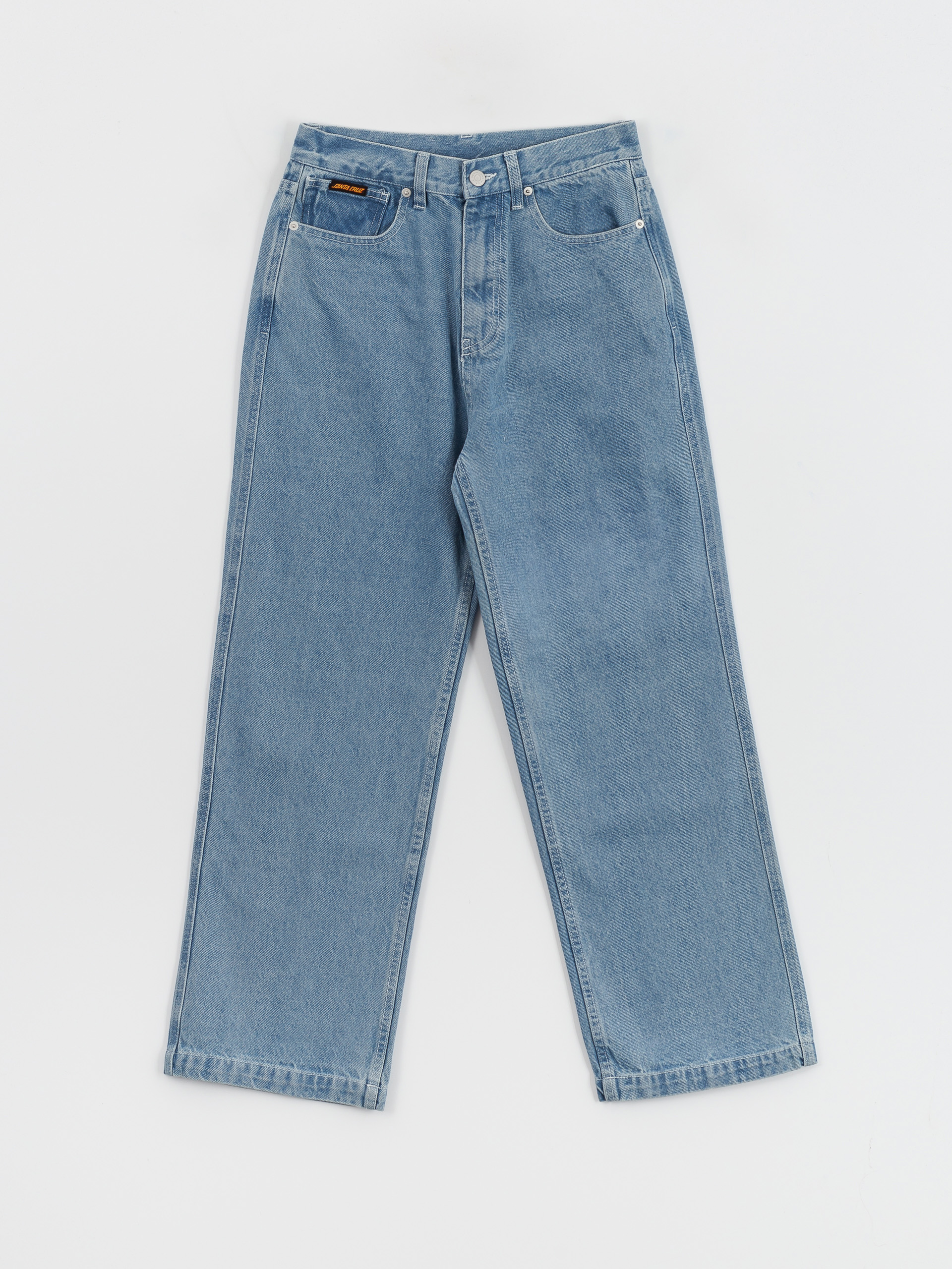 Nohavice Santa Cruz Classic Baggy Jeans Wmn (bleach blue)