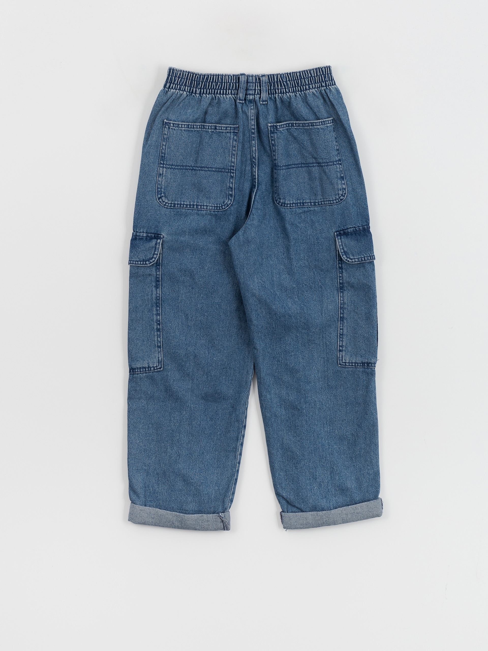 Nohavice Vans Sidewalk Denim Cargo Wmn (stone wash)