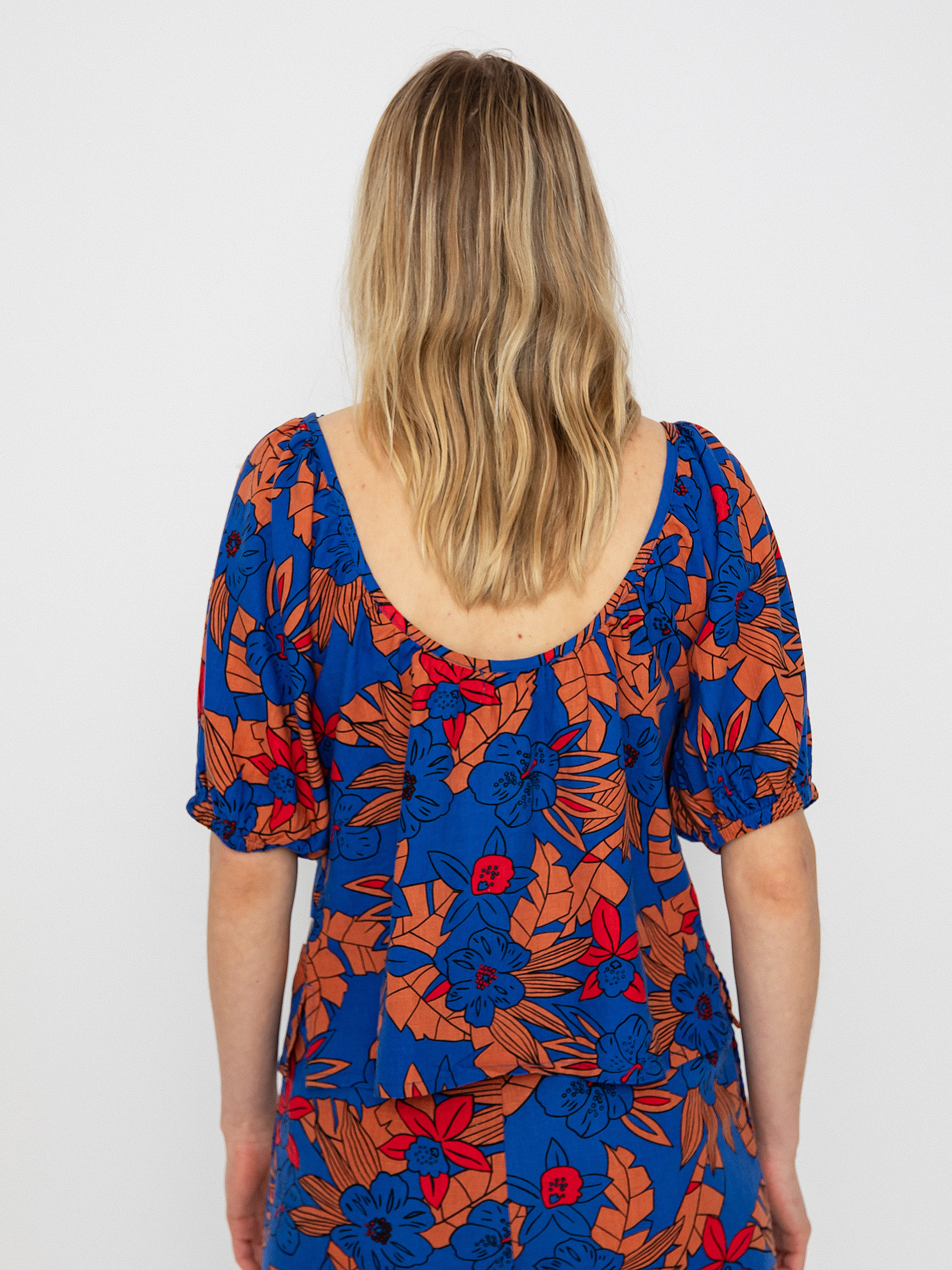 Košeľa Brixton Mercado Linen Top Wmn (terracotta)