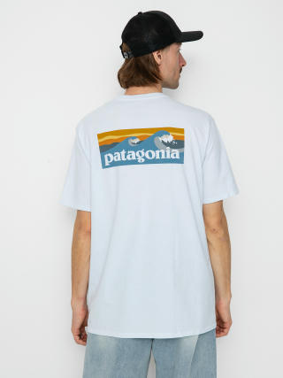 Tričko Patagonia Boardshort Logo Pocket Responsibili (white)